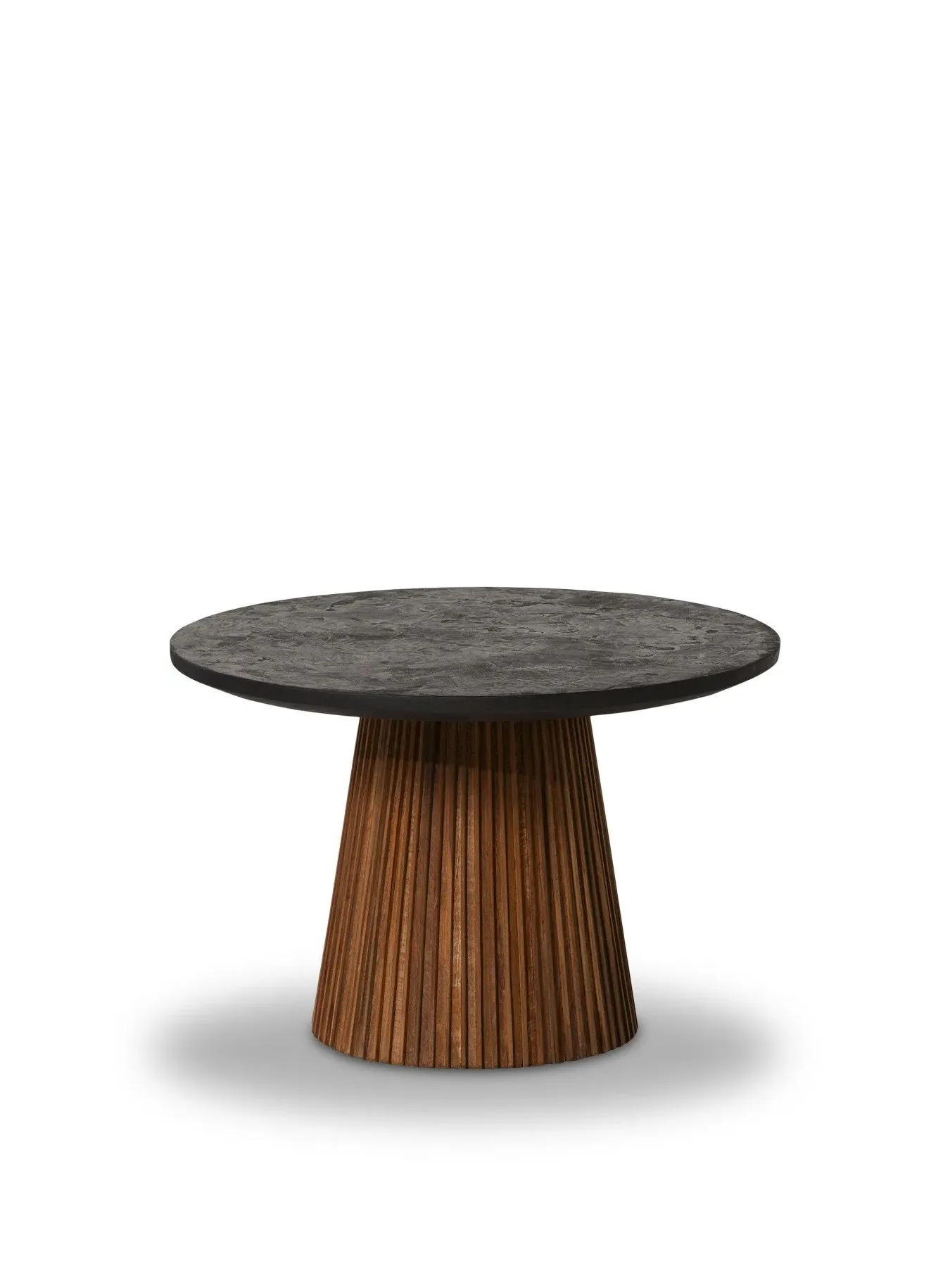 Round Coffee Table - Brown, Reclaimed Teak image