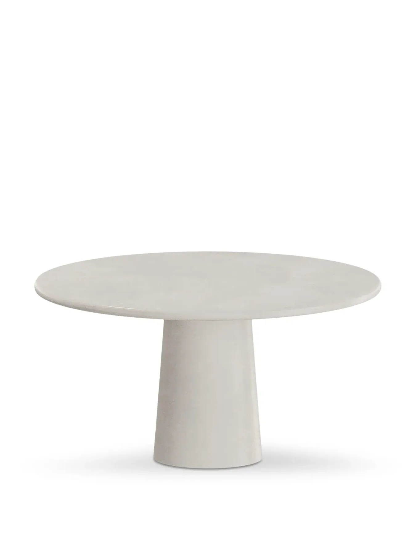 Round Dining Table Marble Effect - Neutral, Wood image