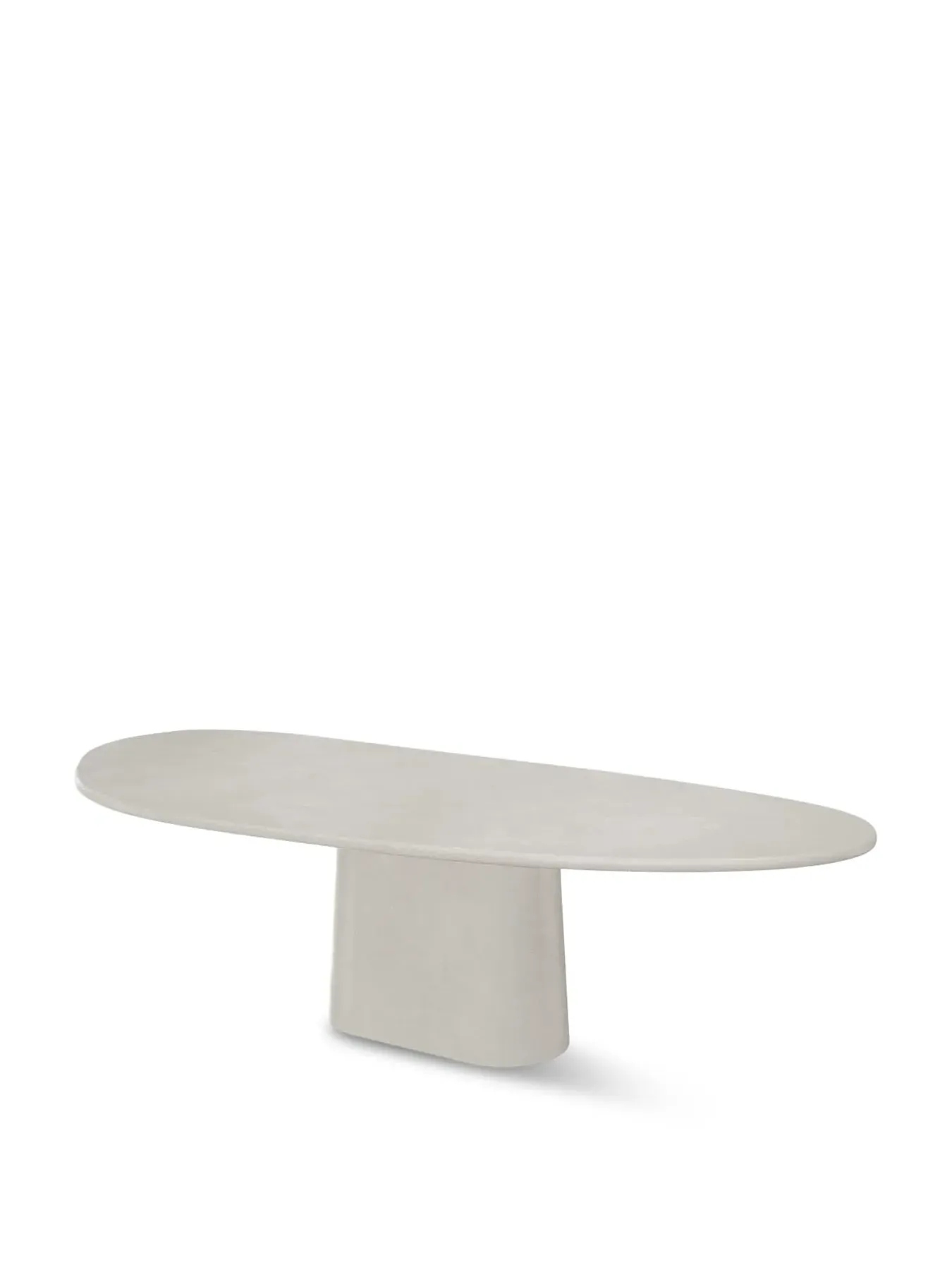 Round Dining Table Marble Effect - Neutral, Wood image