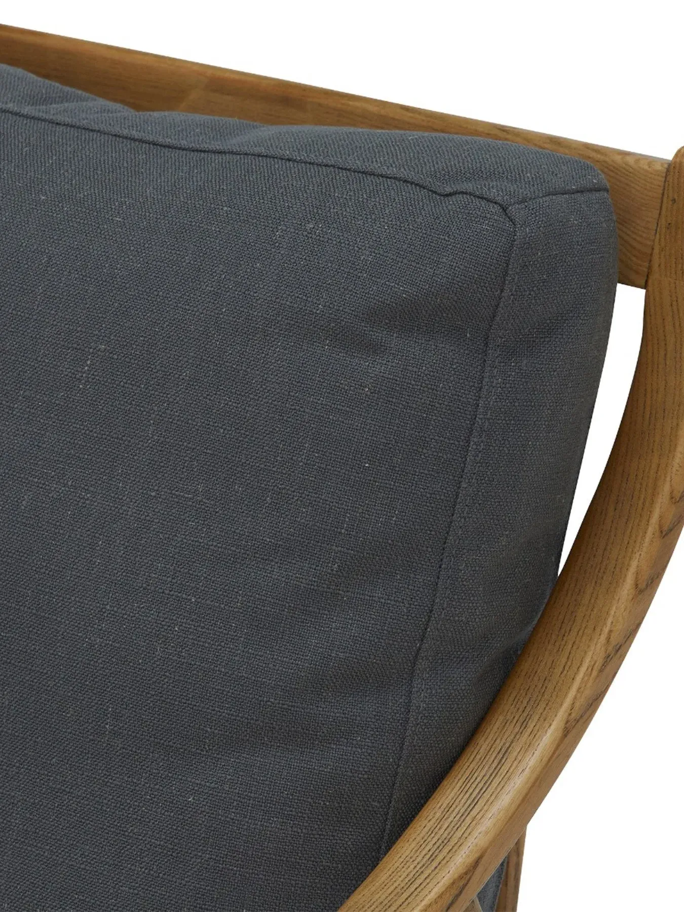 Runa Armchair - Mid Grey, Linen