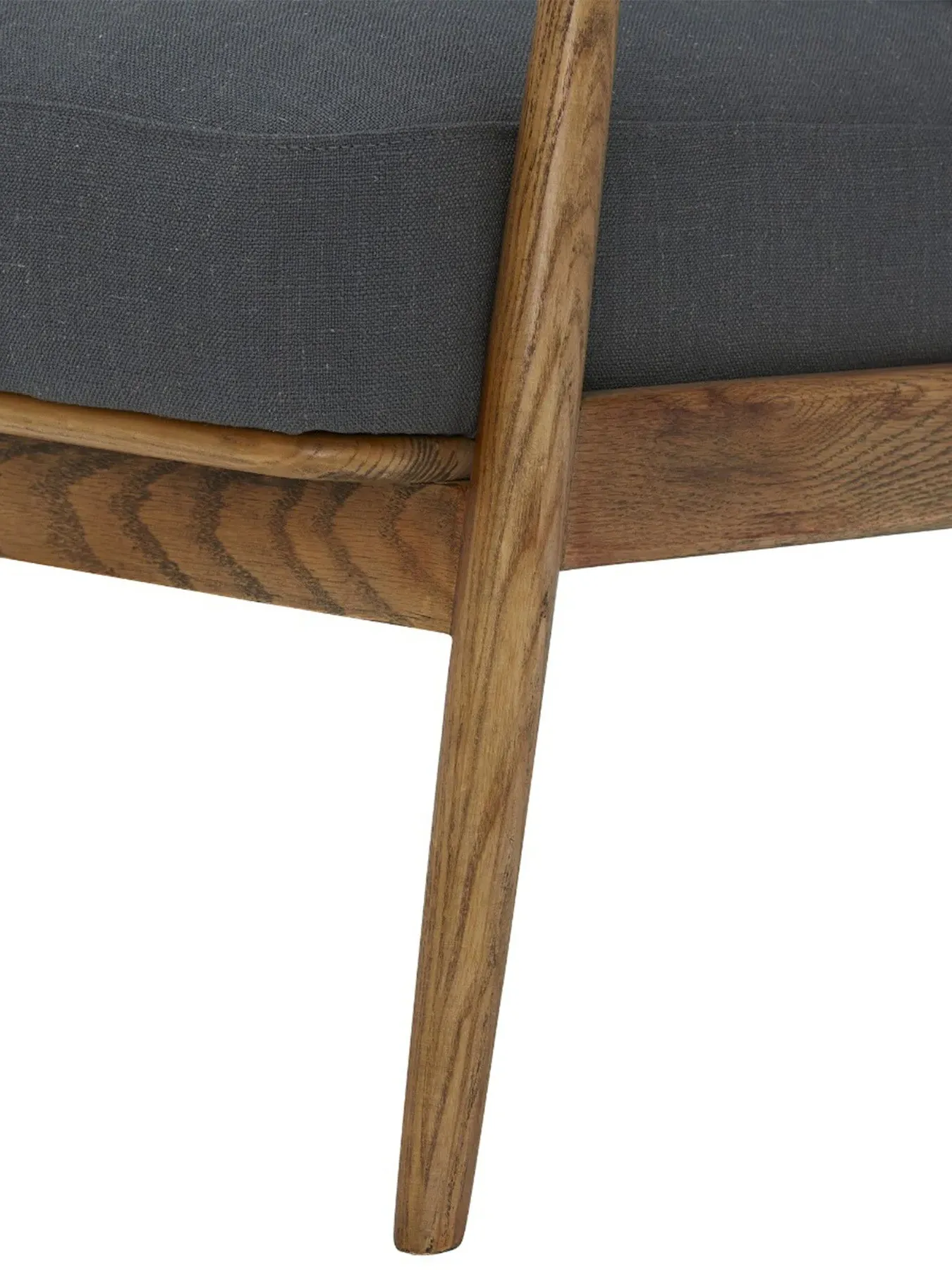 Runa Armchair - Mid Grey, Linen
