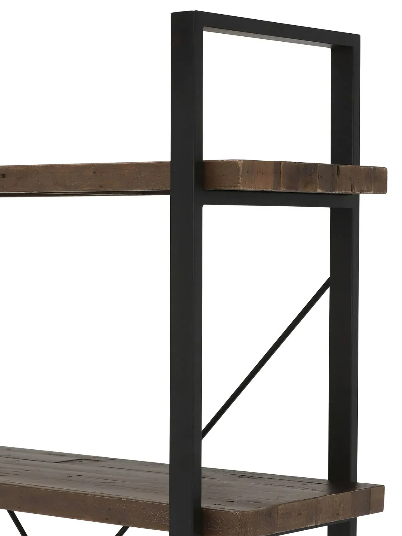 Shelving Unit with Metal Frame - Reclaimed Wood