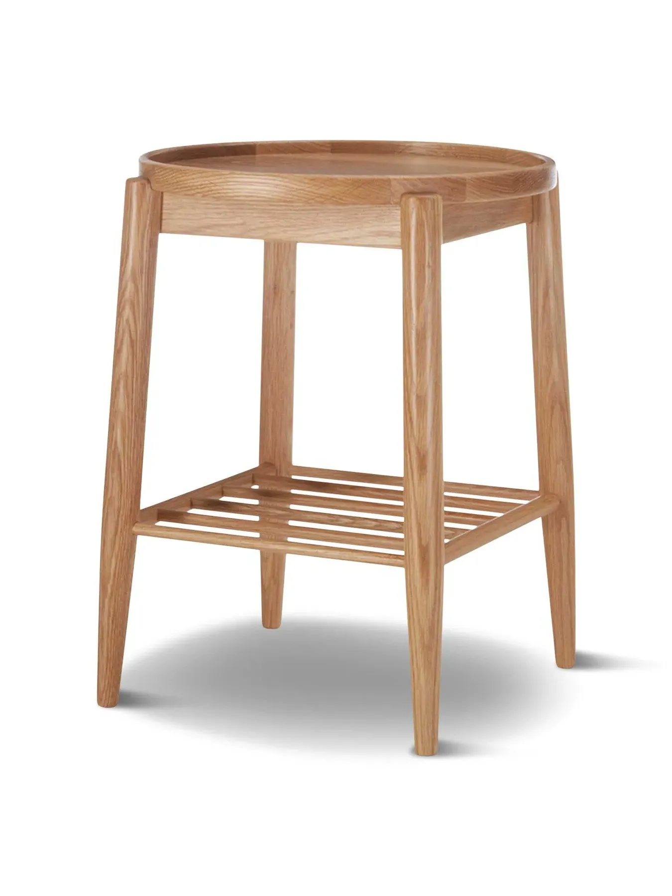 Side Table with Tray Top - Neutral, Oak image