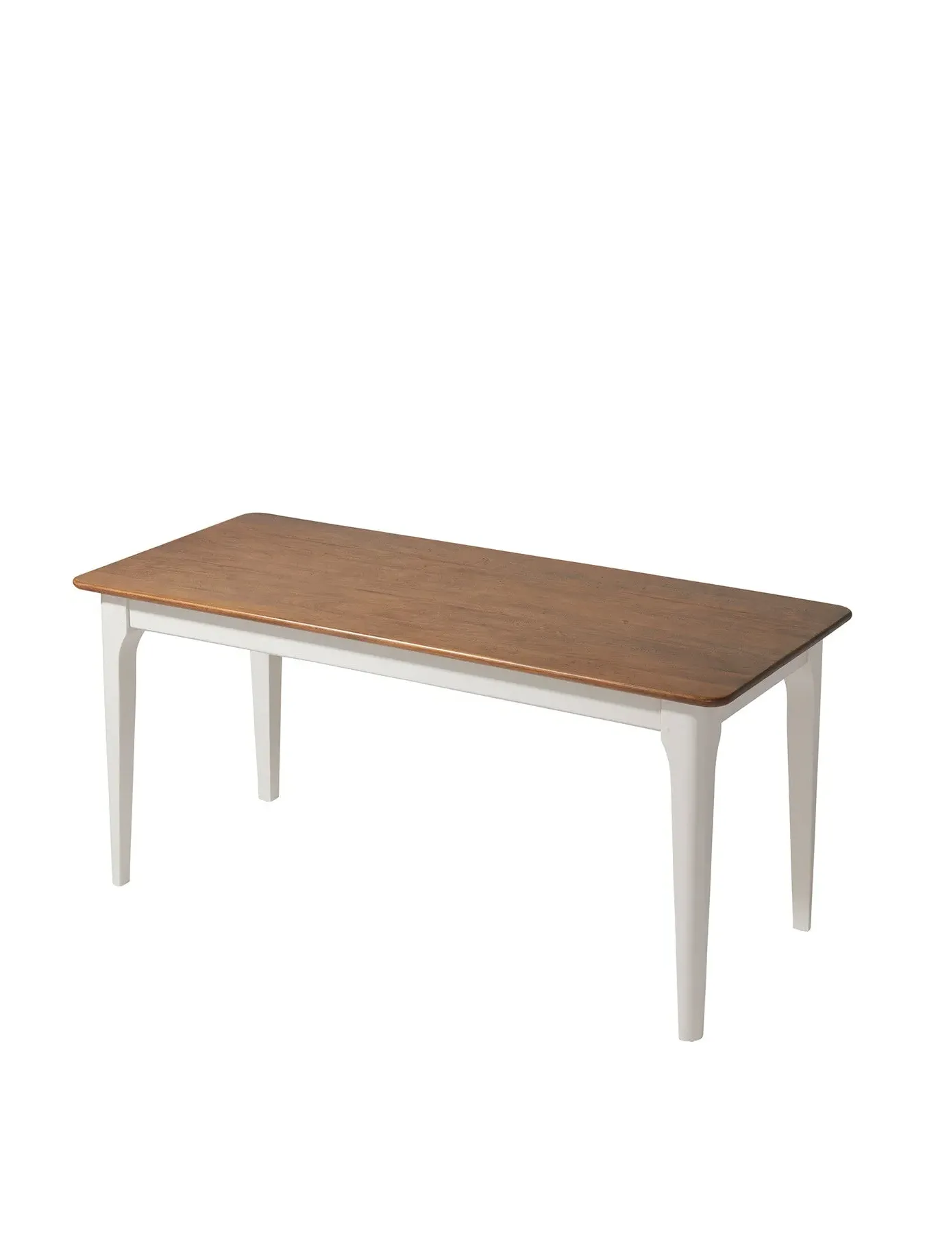 Small Dining Set with 5 Chairs - White, Mango Wood