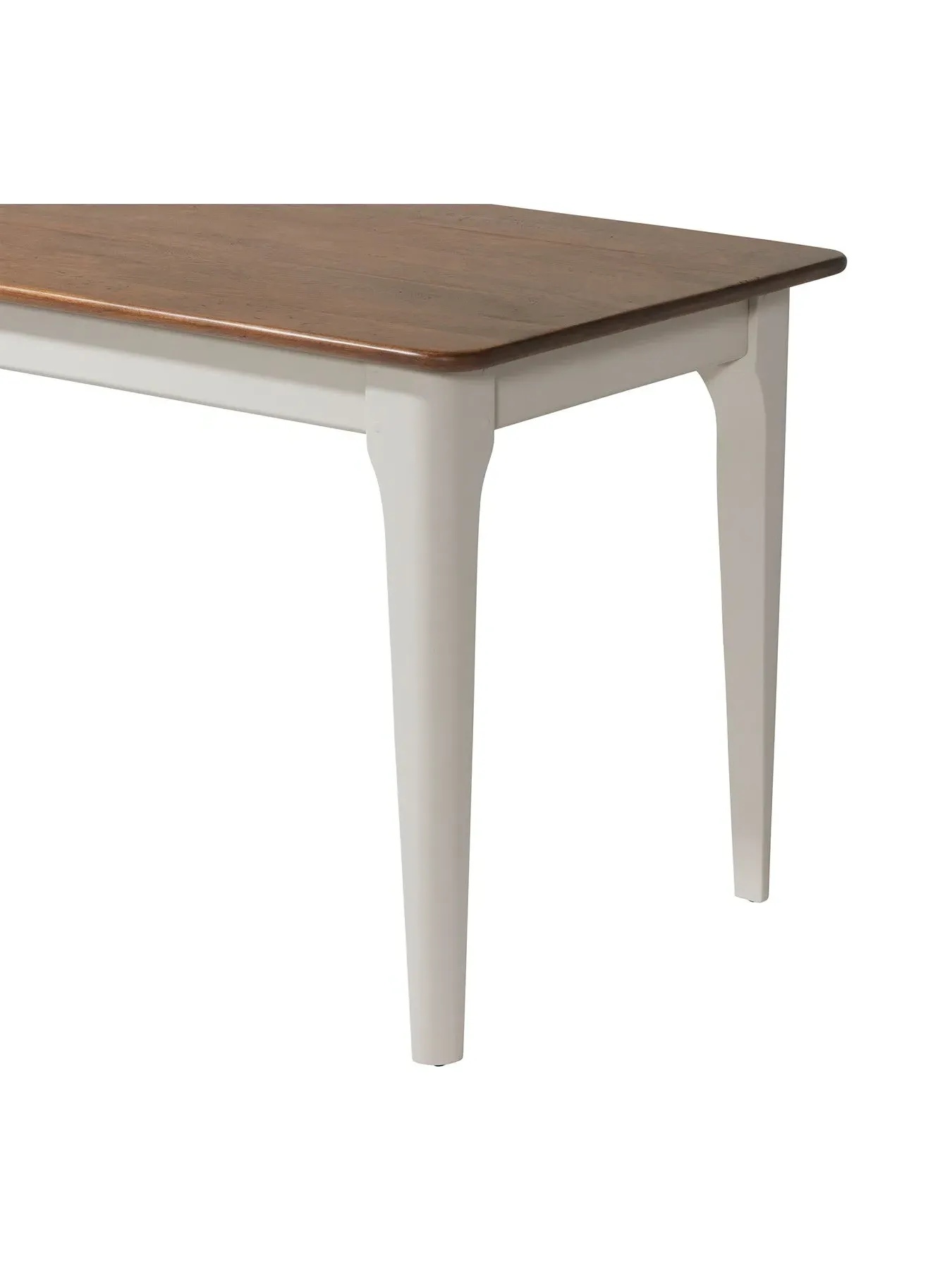 Small Dining Set with 5 Chairs - White, Mango Wood