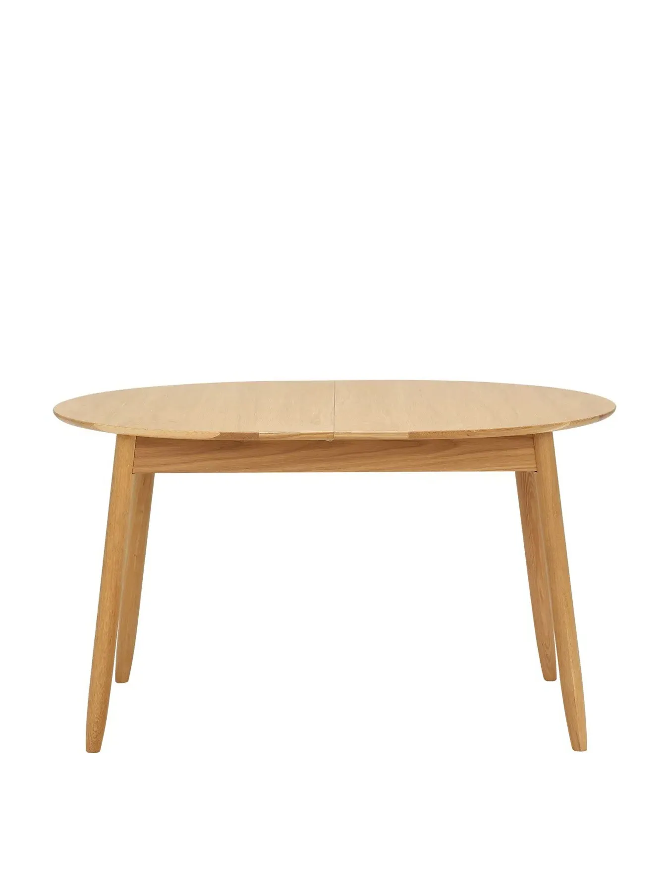 Small Extending Dining Table - Neutral, Oak Wood