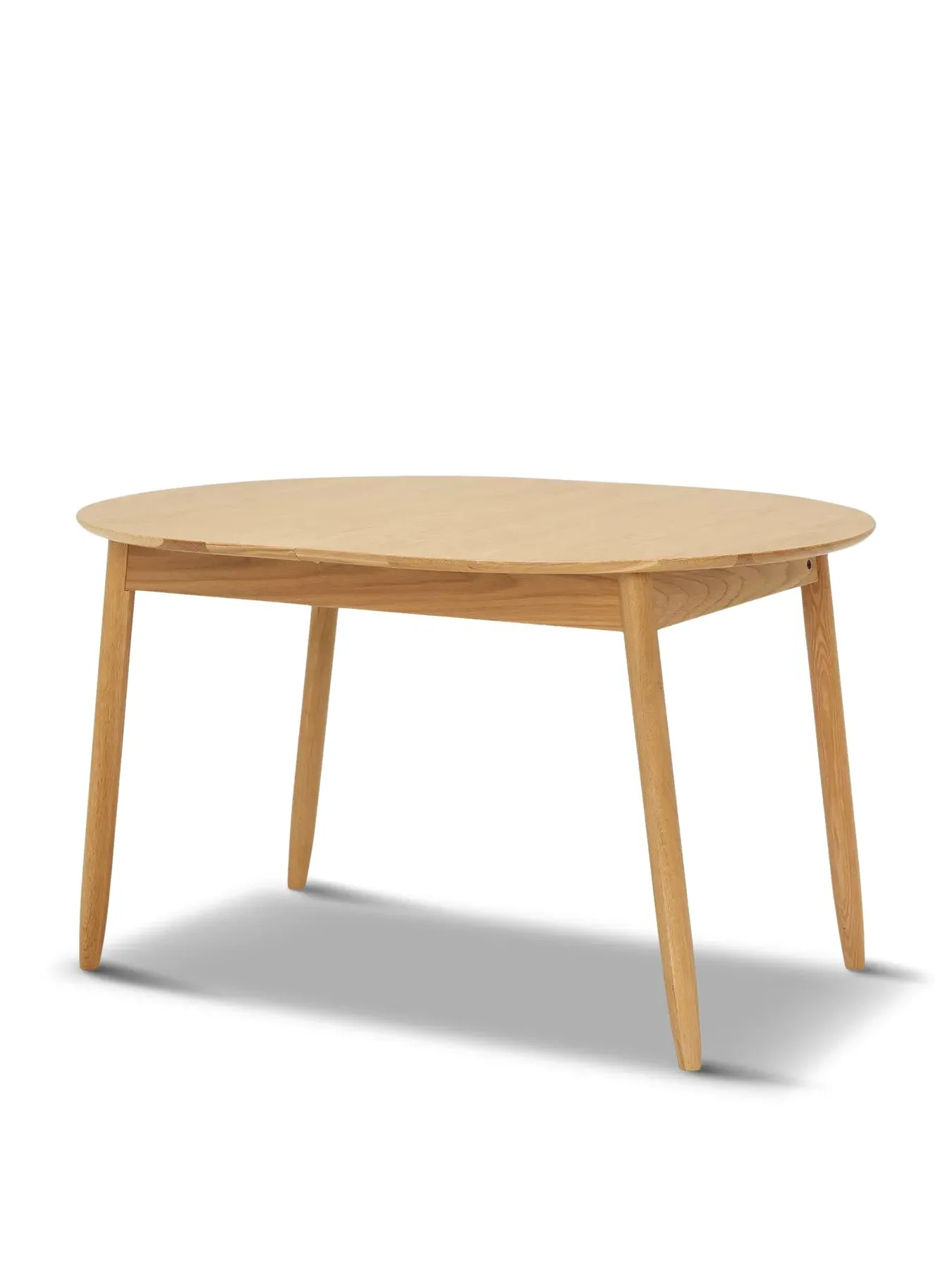 Small Extending Dining Table - Neutral, Oak Wood image