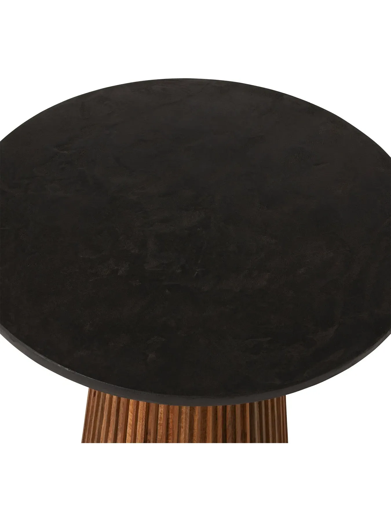 Small Round Coffee Table - Brown, Reclaimed Teak
