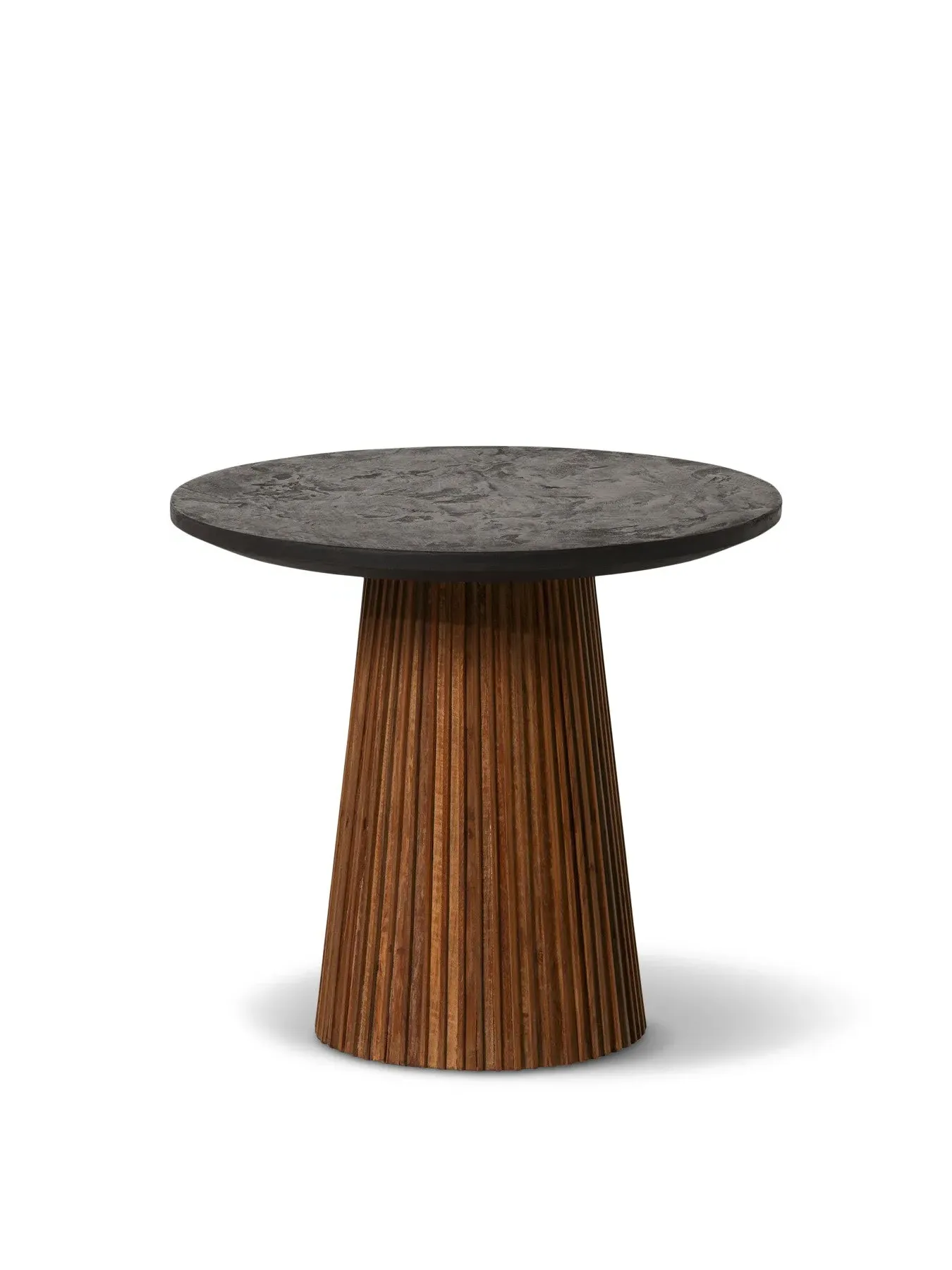 Small Round Coffee Table - Brown, Reclaimed Teak image