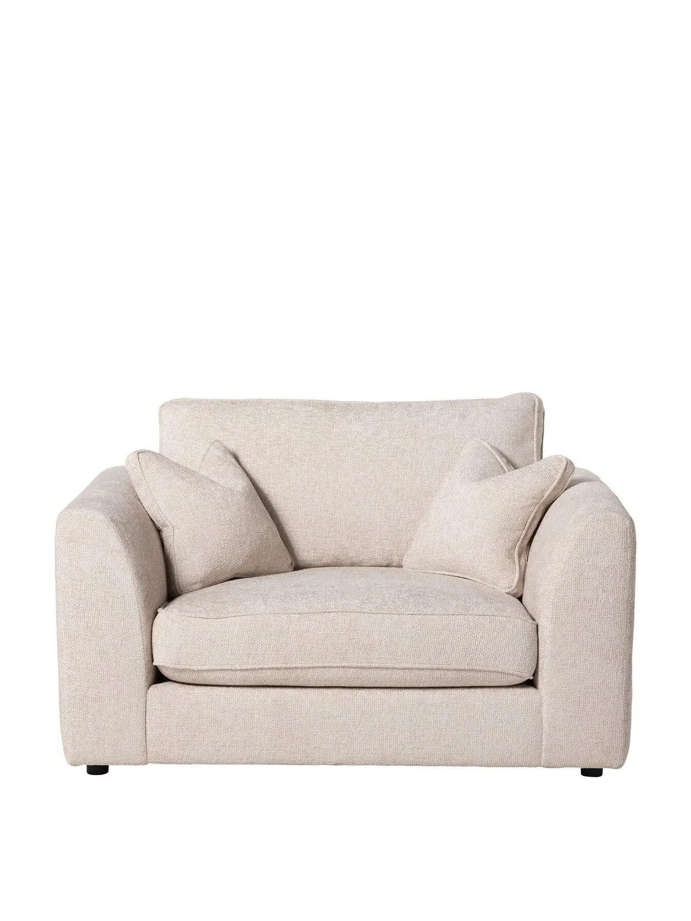 Snuggle Chair with Feather Cushions - Neutral