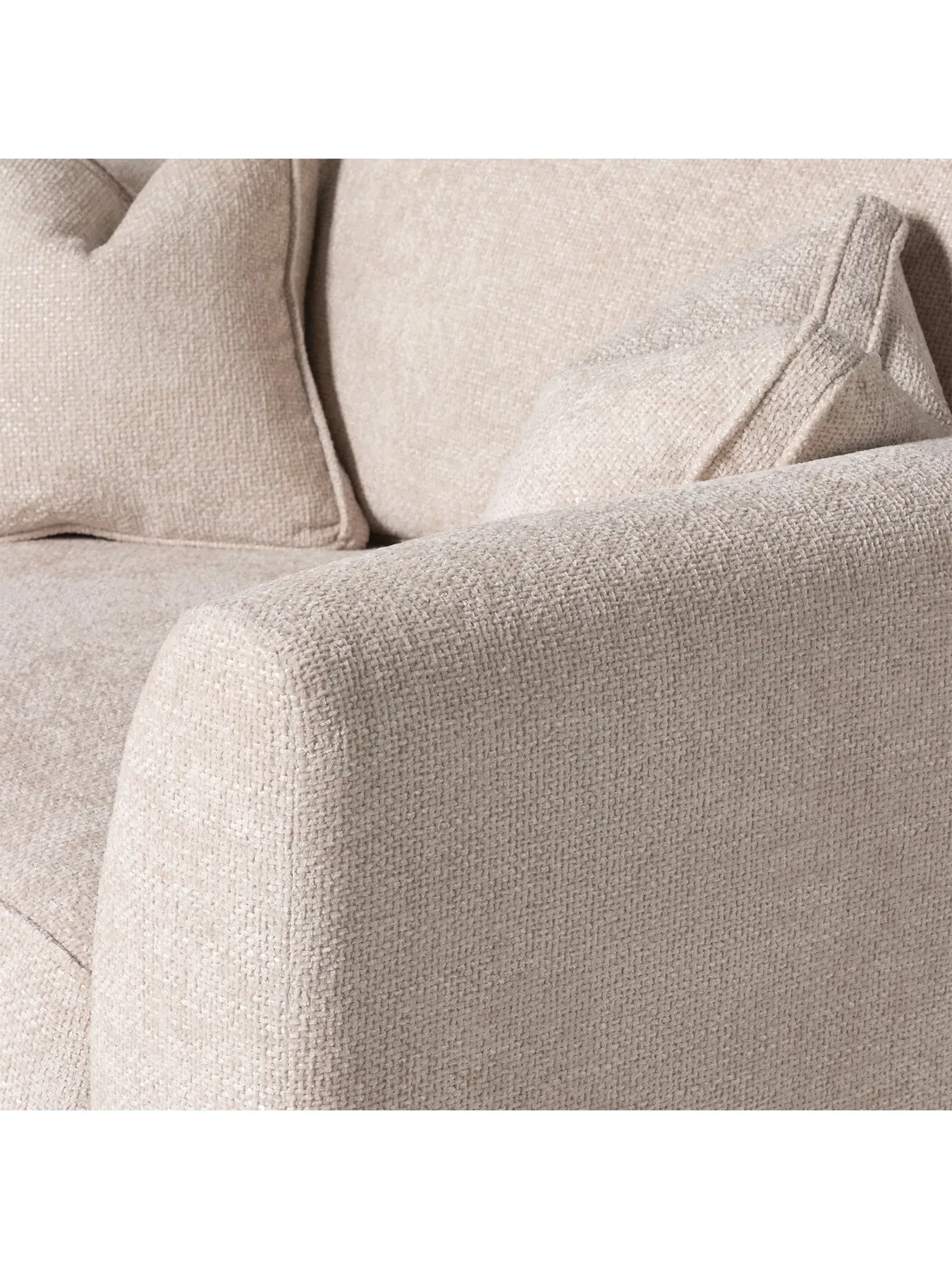 Snuggle Chair with Feather Cushions - Neutral