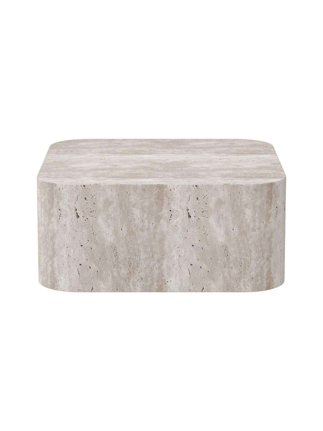Square Coffee Table - White, Marble