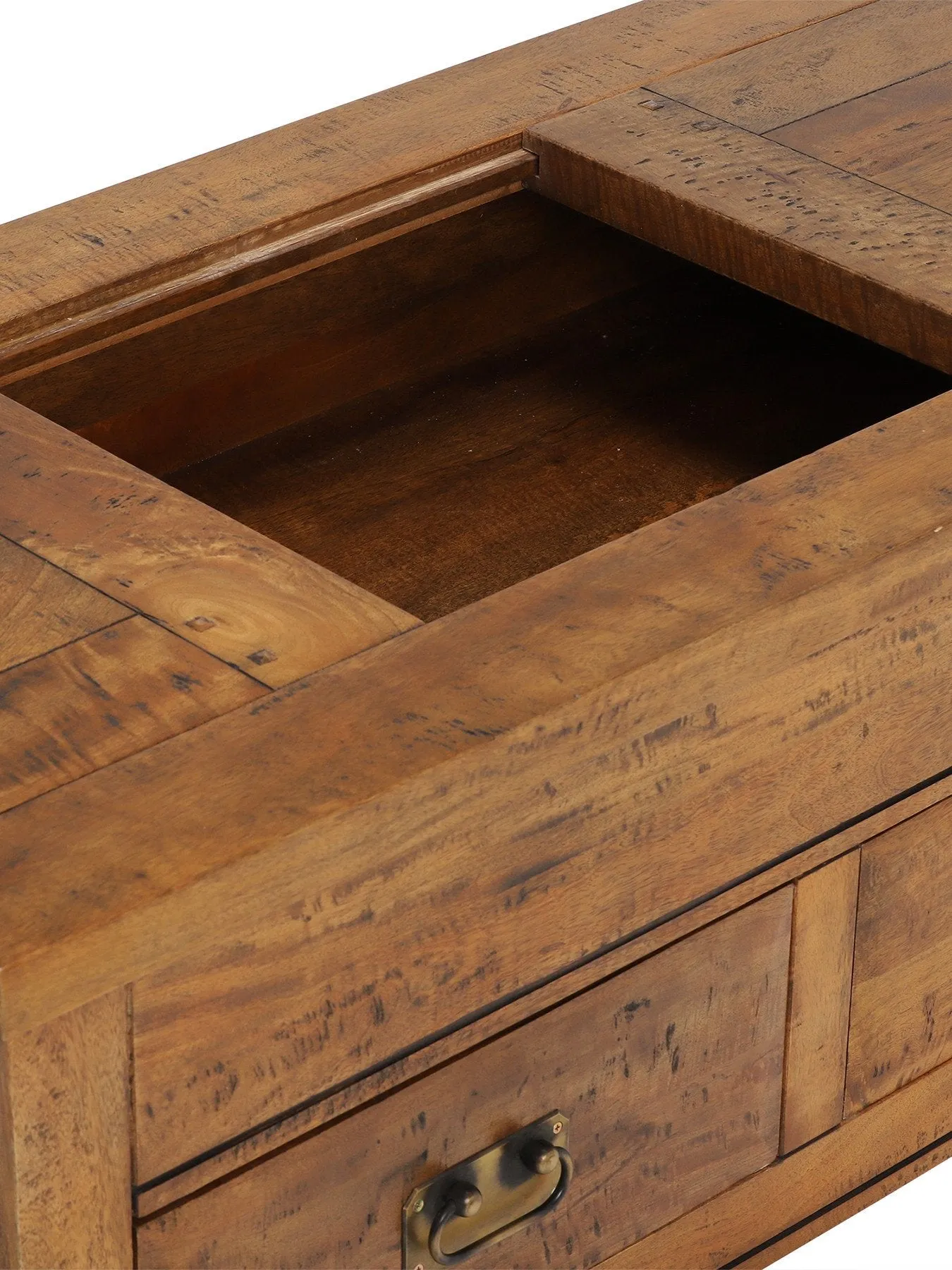 Storage Coffee Table - Brown, Mango Wood