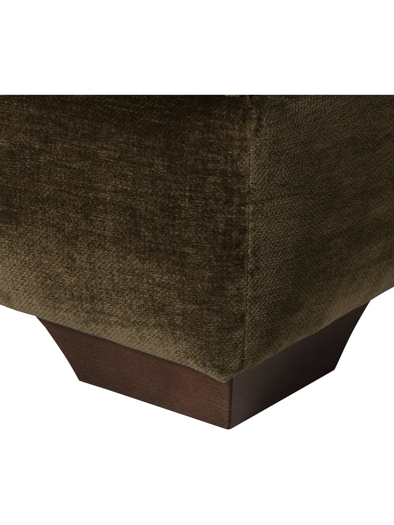 Storage Footstool with Springs - Green, Fabric