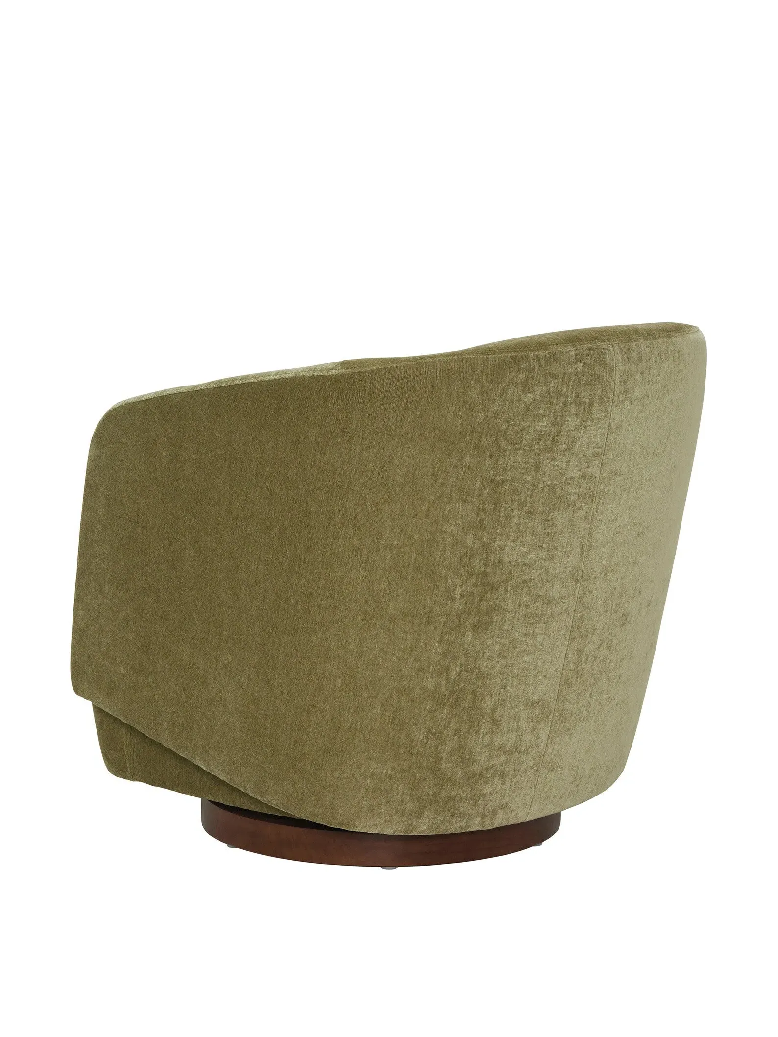 Swivel Armchair - Green, Velvet
