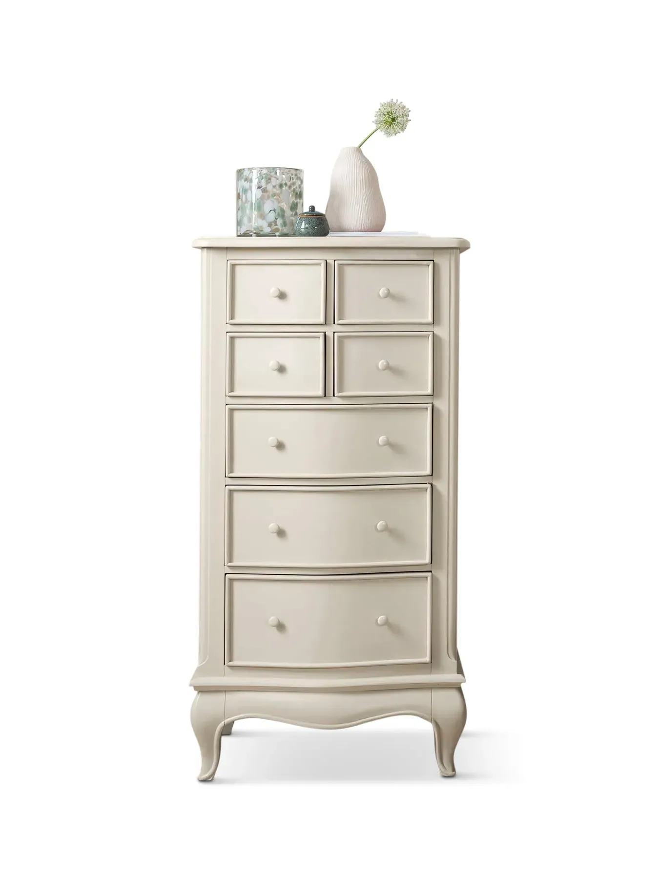 Tall 7-Drawer Chest - White, Wood