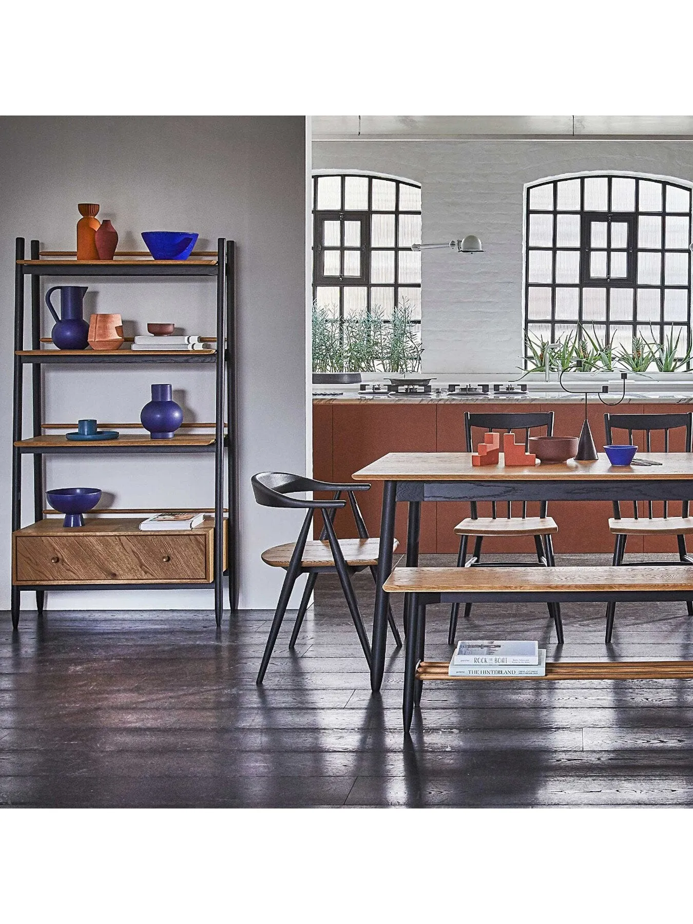 Tall Shelving Unit - Neutral, Oak