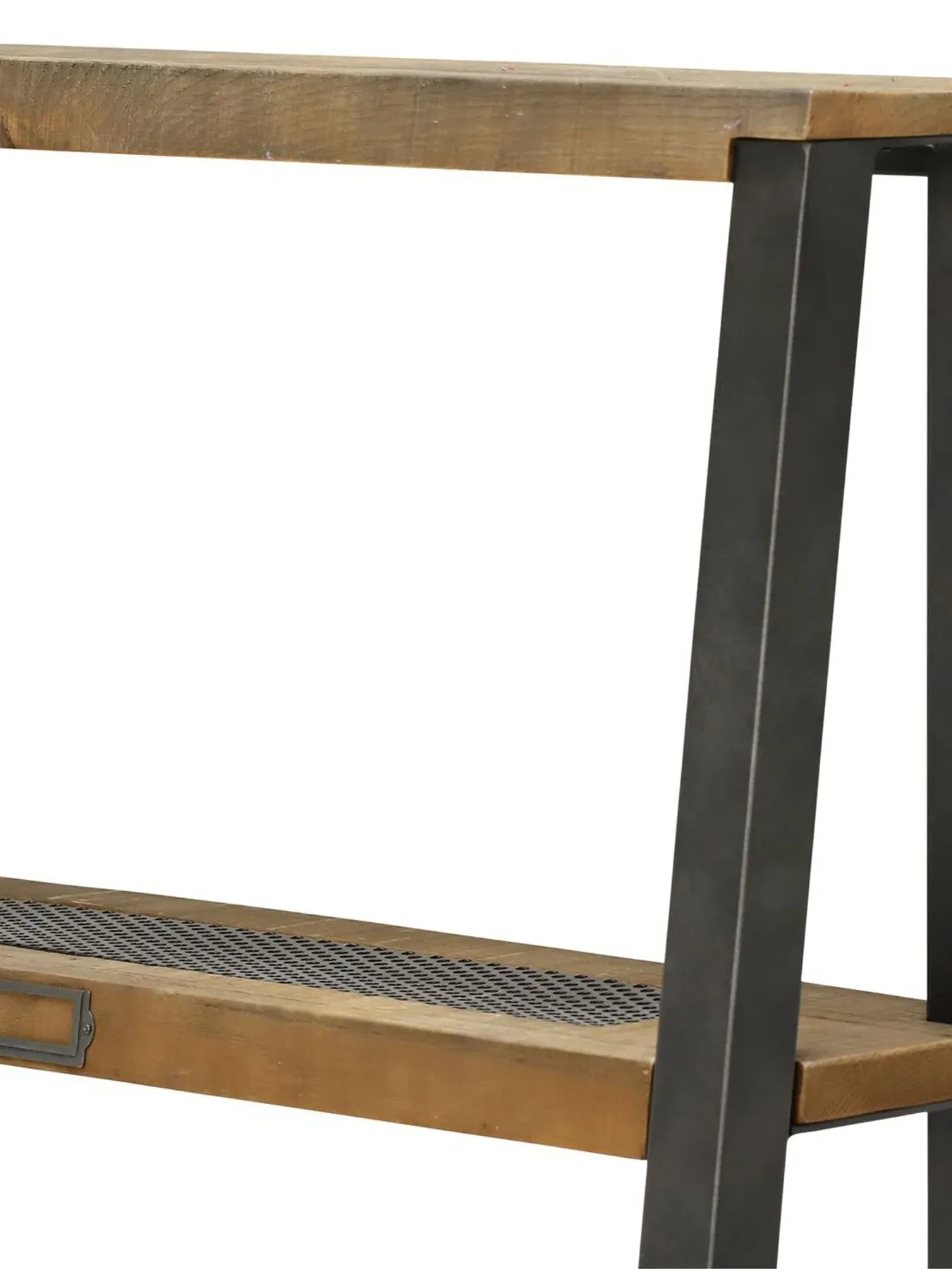 Tapered Shelving Unit with Drawer - Brown