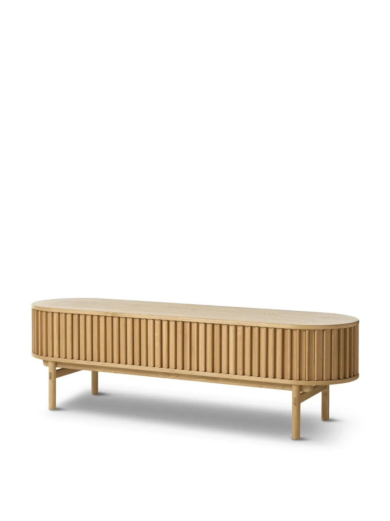 TV Lowboard with Storage - Neutral, Wood image