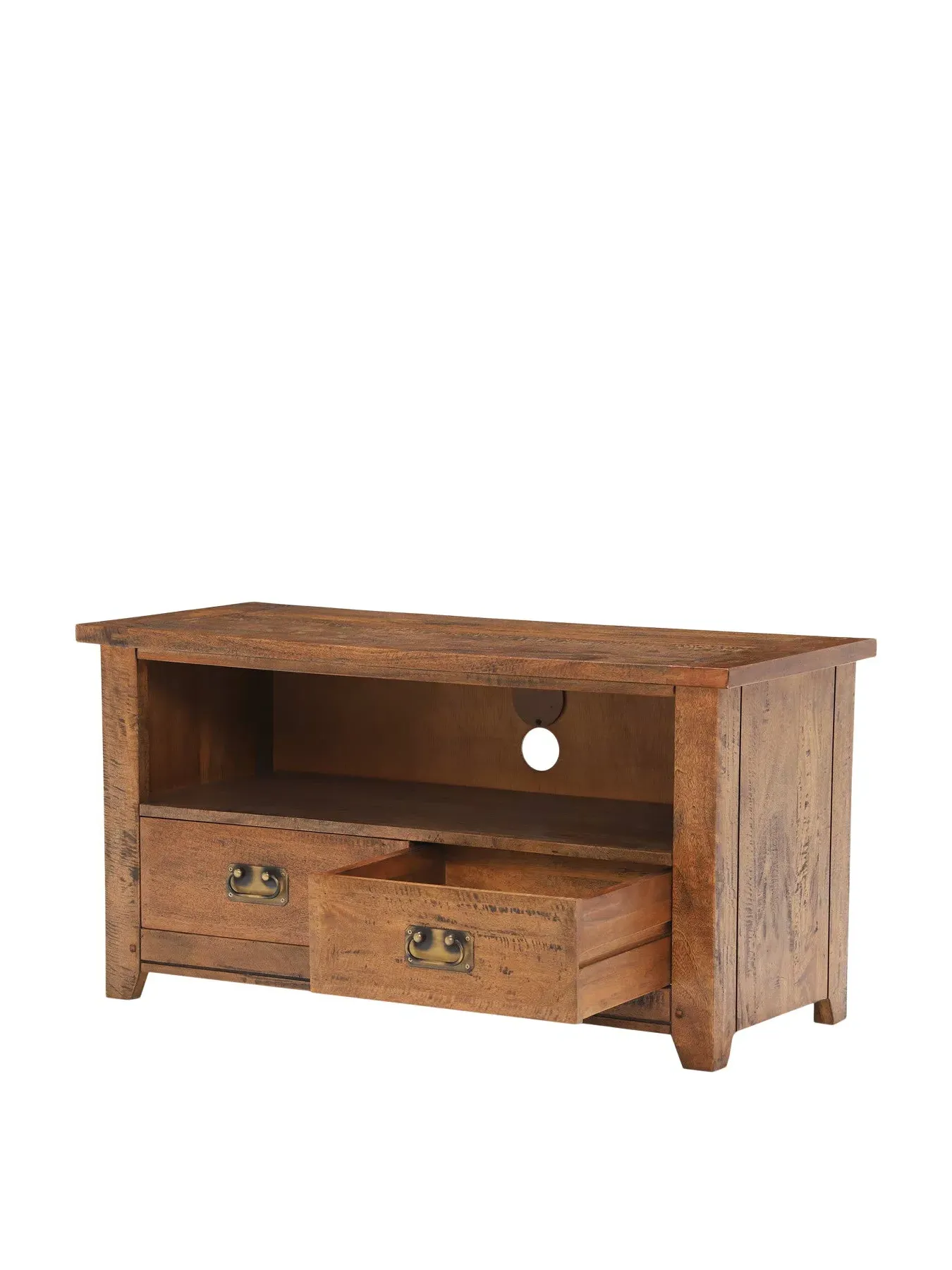 TV Stand with Storage - Natural, Mango Wood