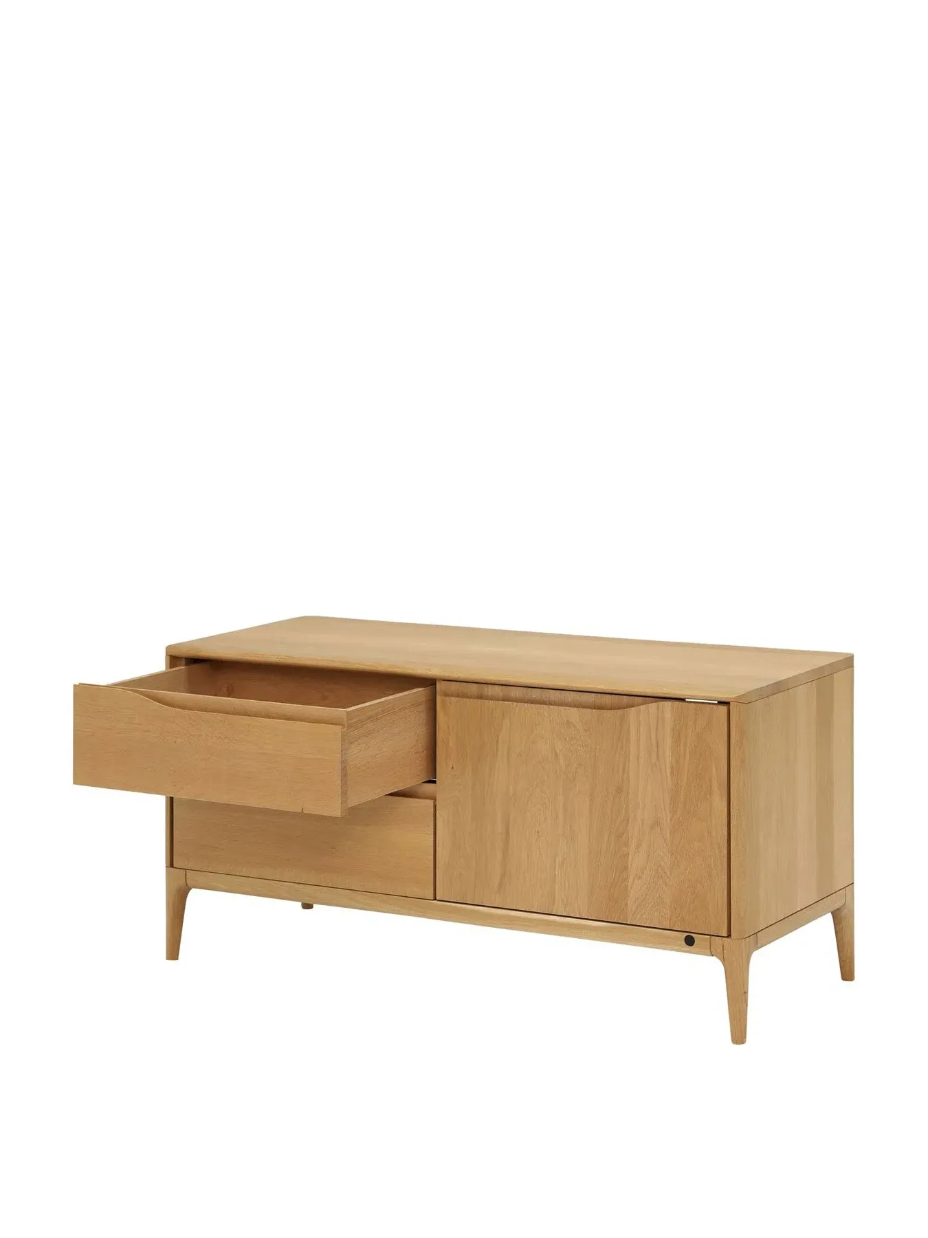 TV Unit with Storage - Neutral, Oak Wood