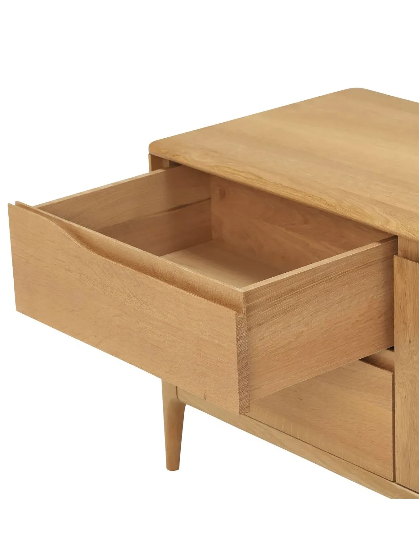 TV Unit with Storage - Neutral, Oak Wood