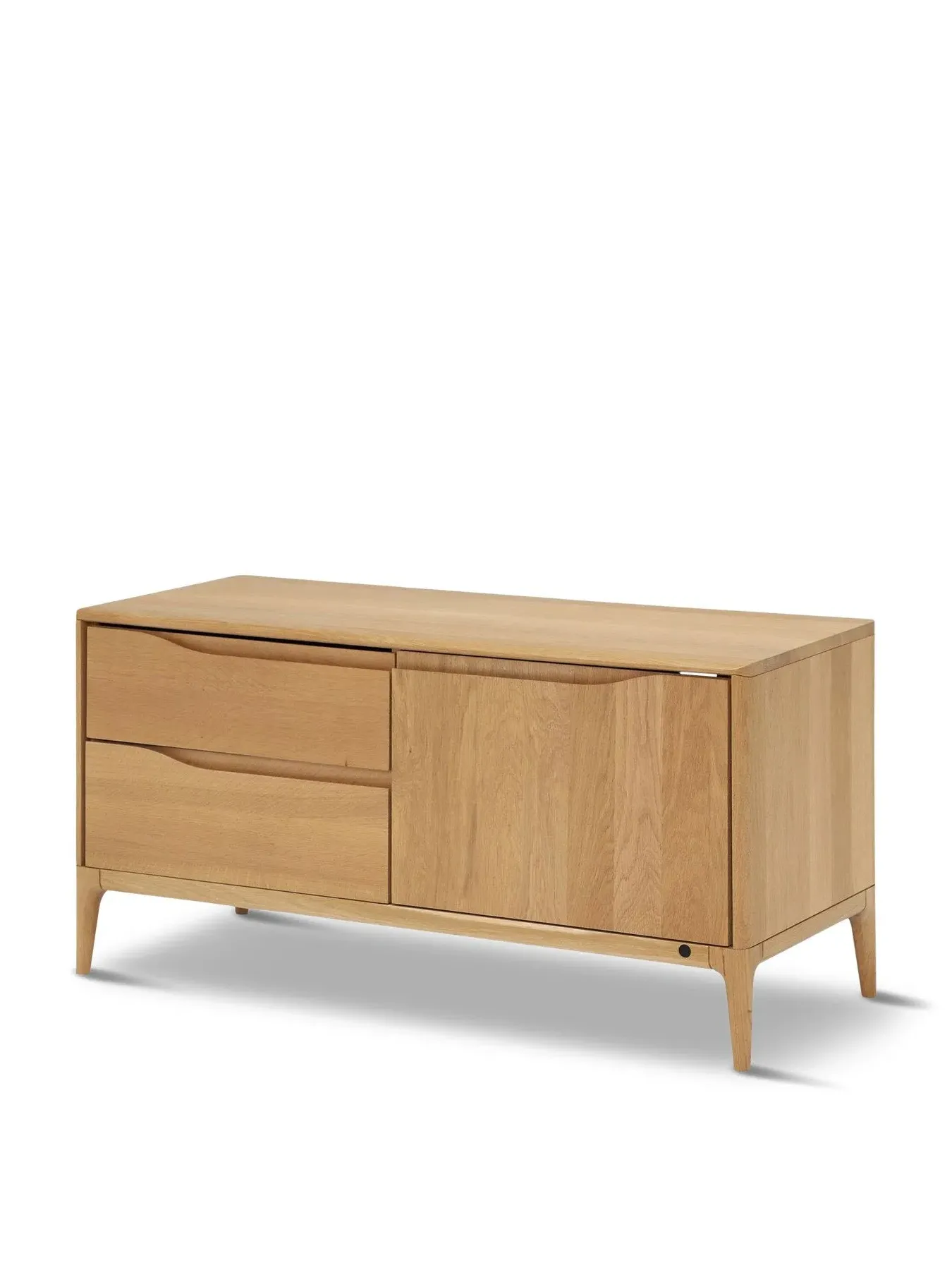 TV Unit with Storage - Neutral, Oak Wood image