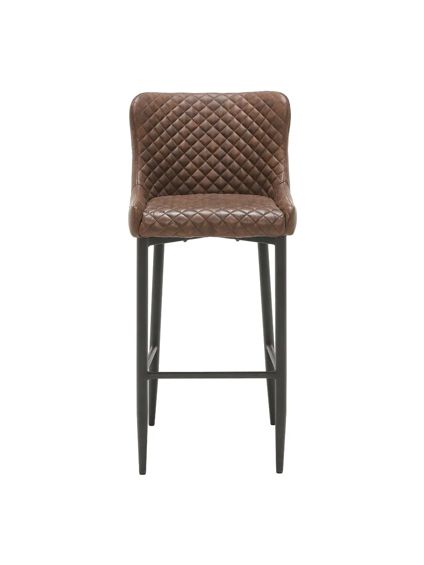 Upholstered Bar Stool - Brown