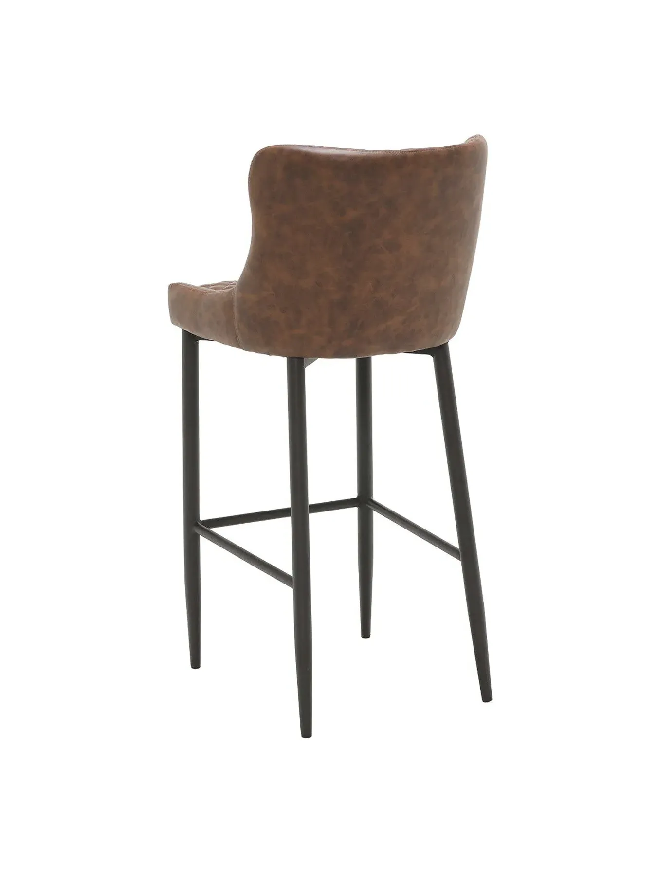 Upholstered Bar Stool - Brown