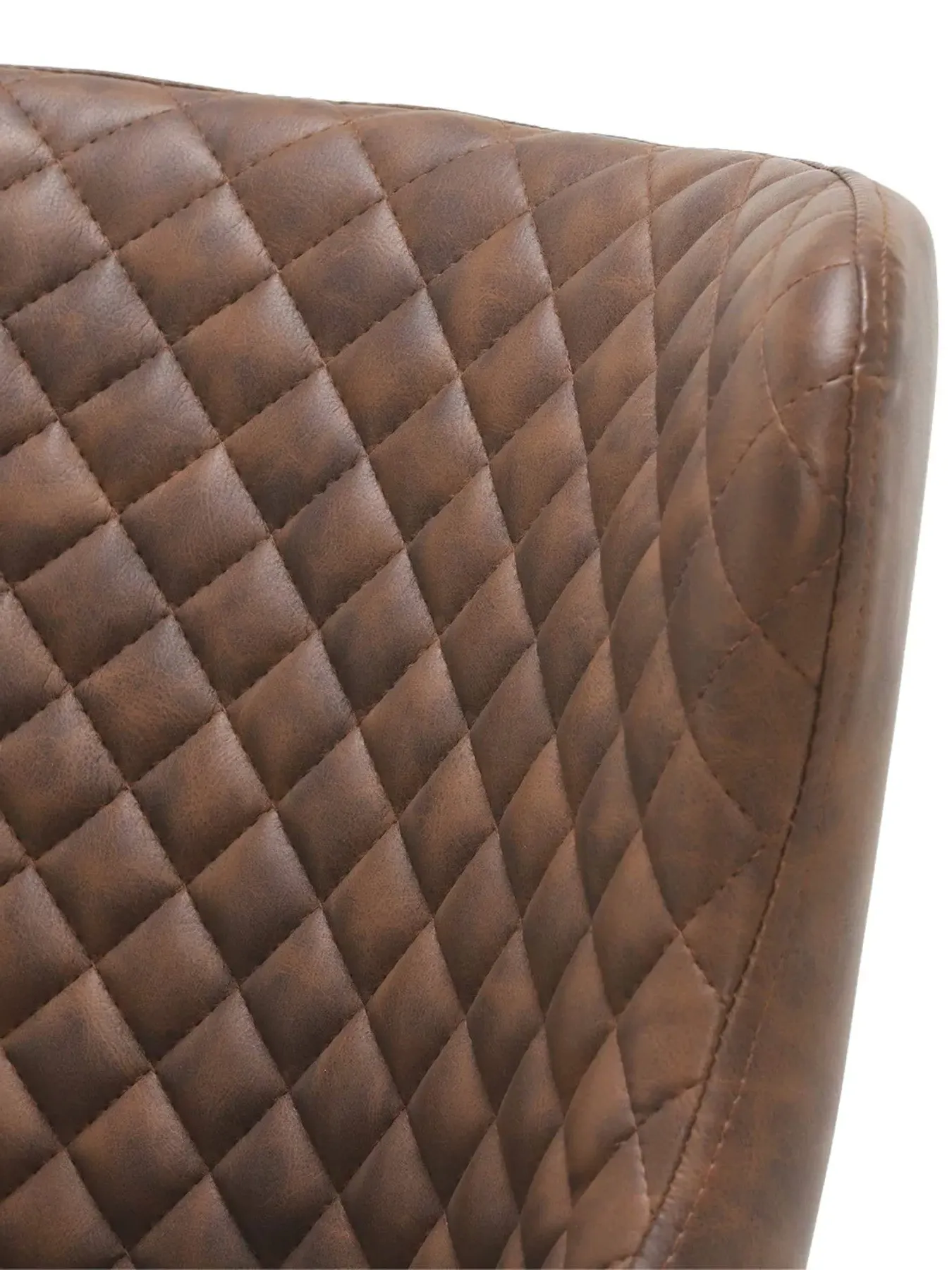 Upholstered Bar Stool - Brown