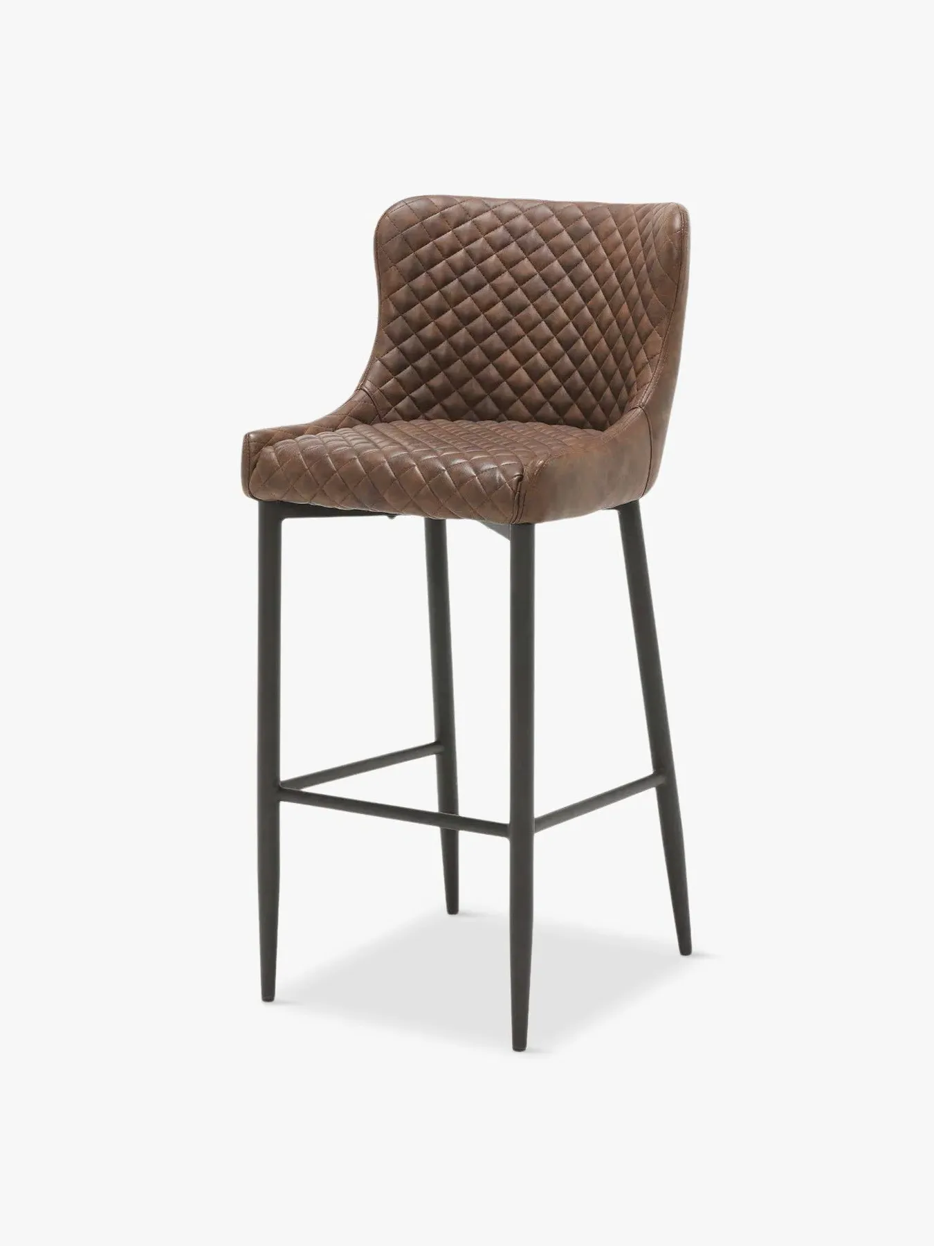 Upholstered Bar Stool - Brown image