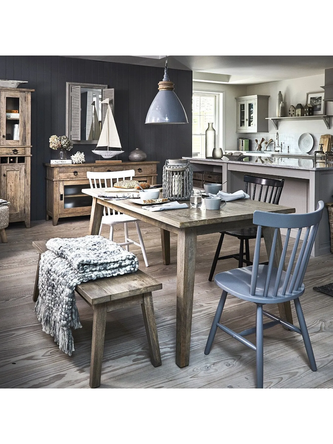 Upholstered Bench - Deep Grey