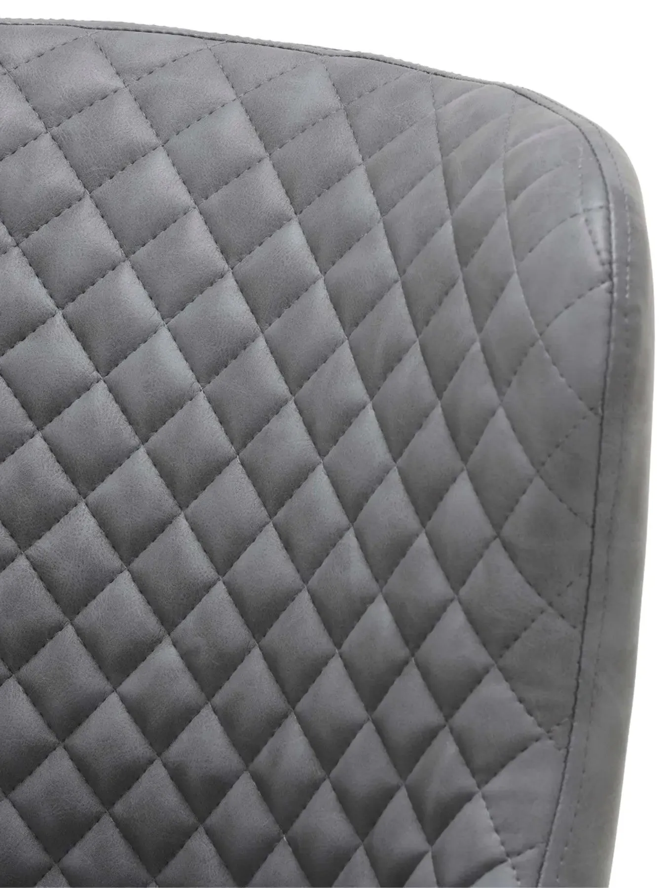 Upholstered Dining Armchair - Vintage Grey, Velvet