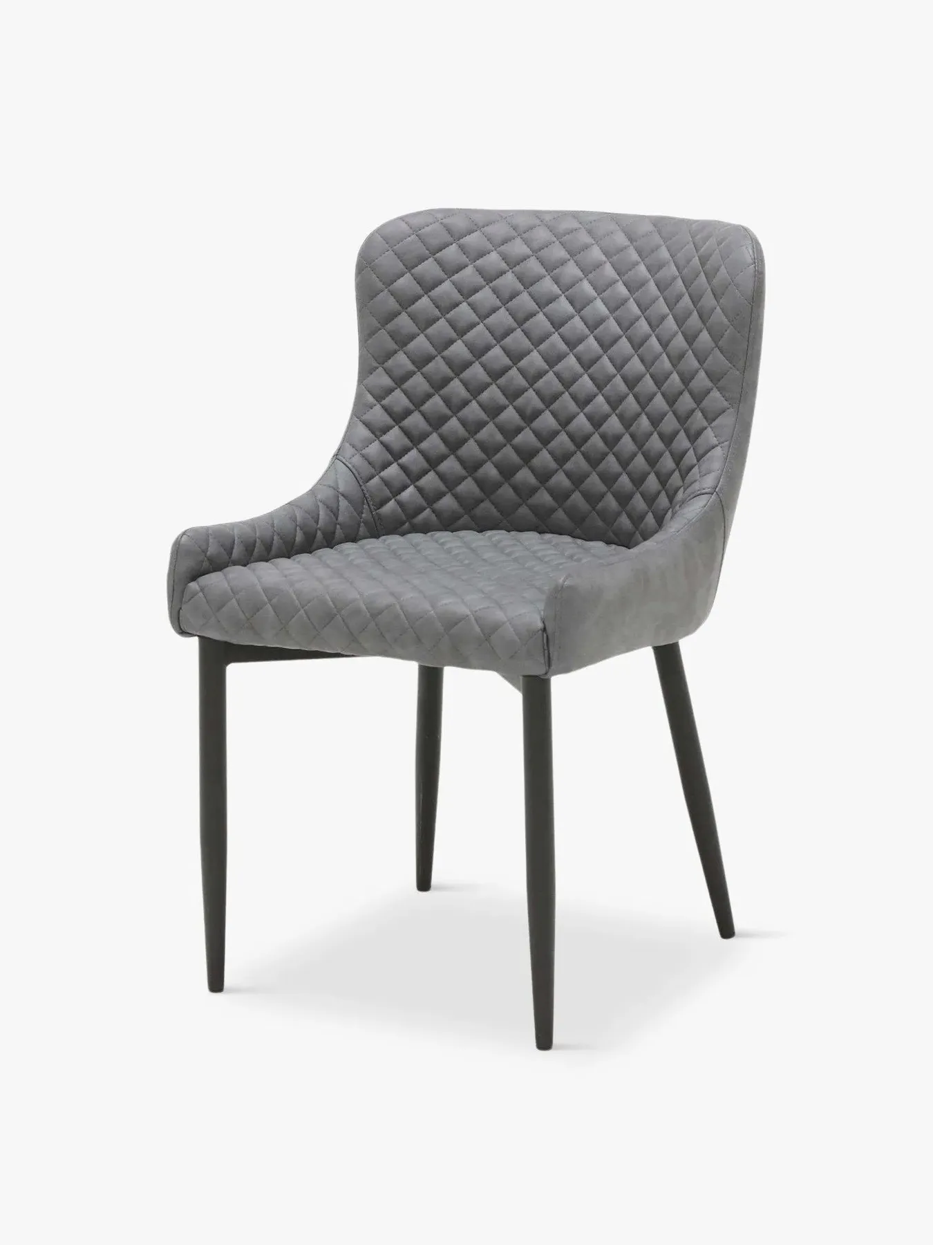 Upholstered Dining Armchair - Vintage Grey, Velvet image