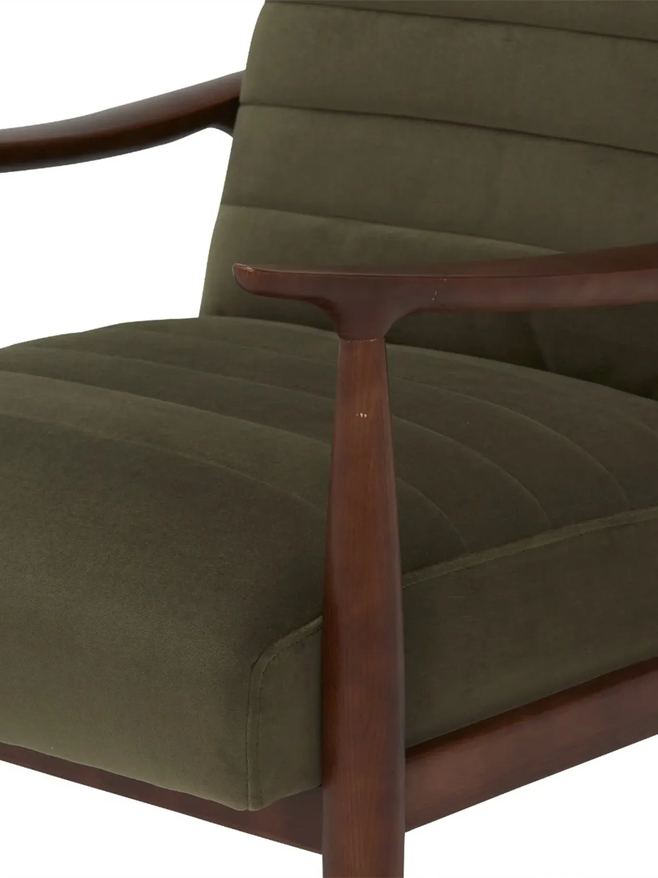 Velvet Armchair - Green