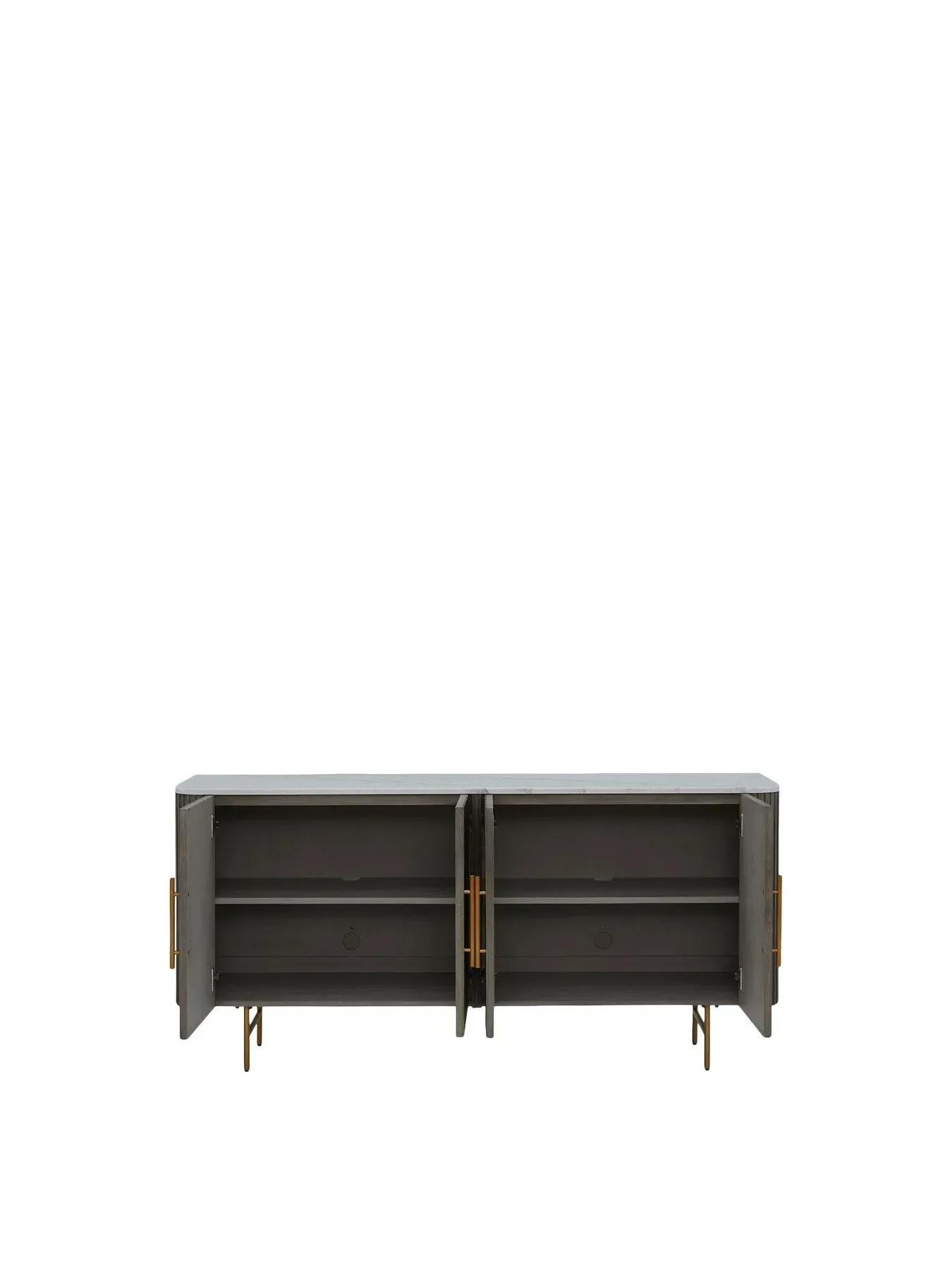 Wide Top Sideboard - White, Oak