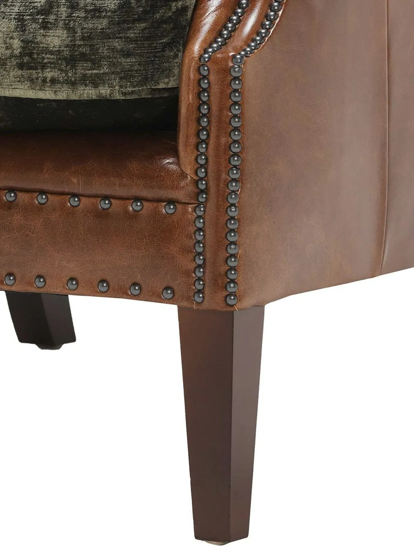 Wingback Chair with High Back - Green