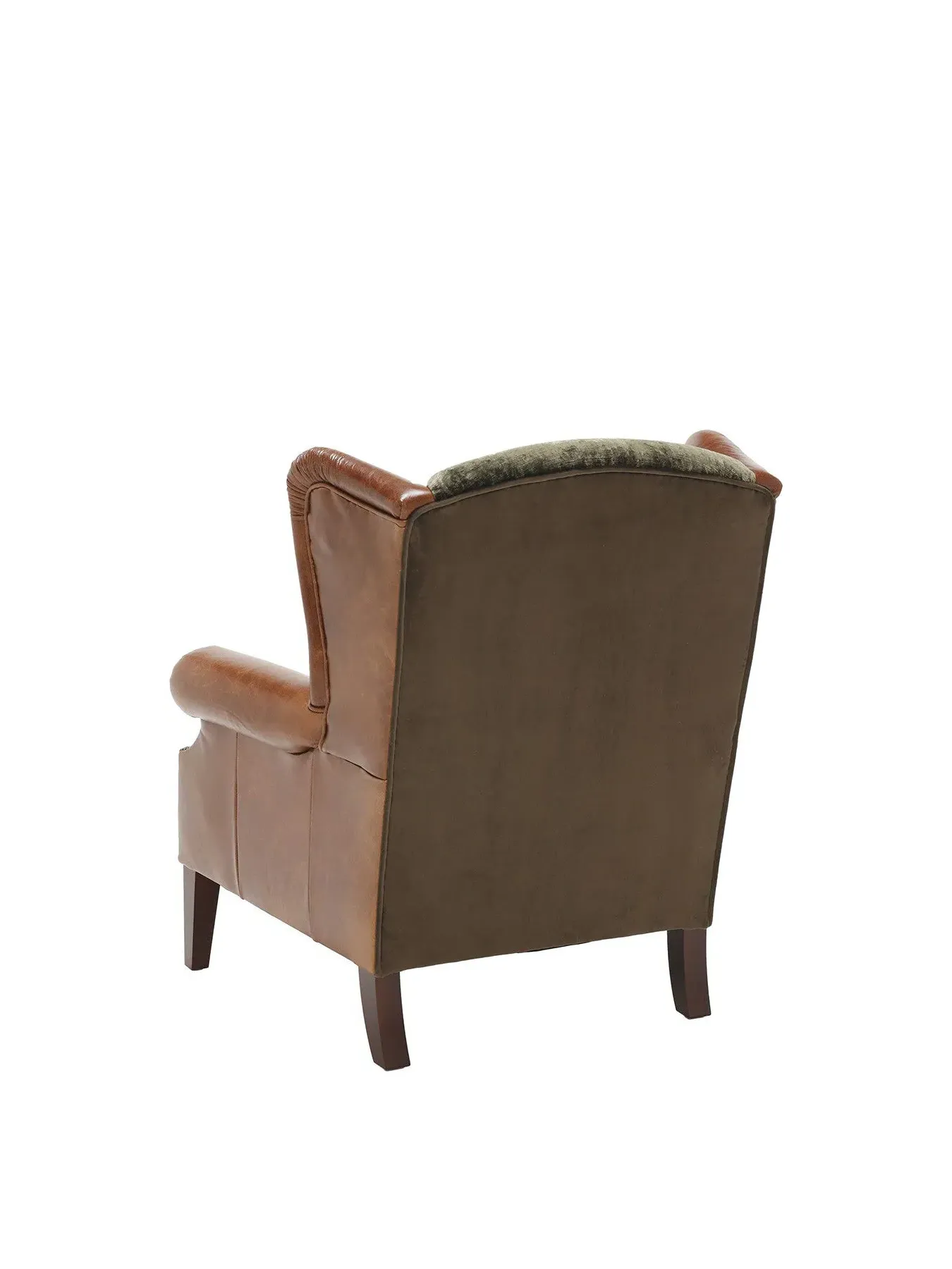 Wingback Chair with High Back - Green