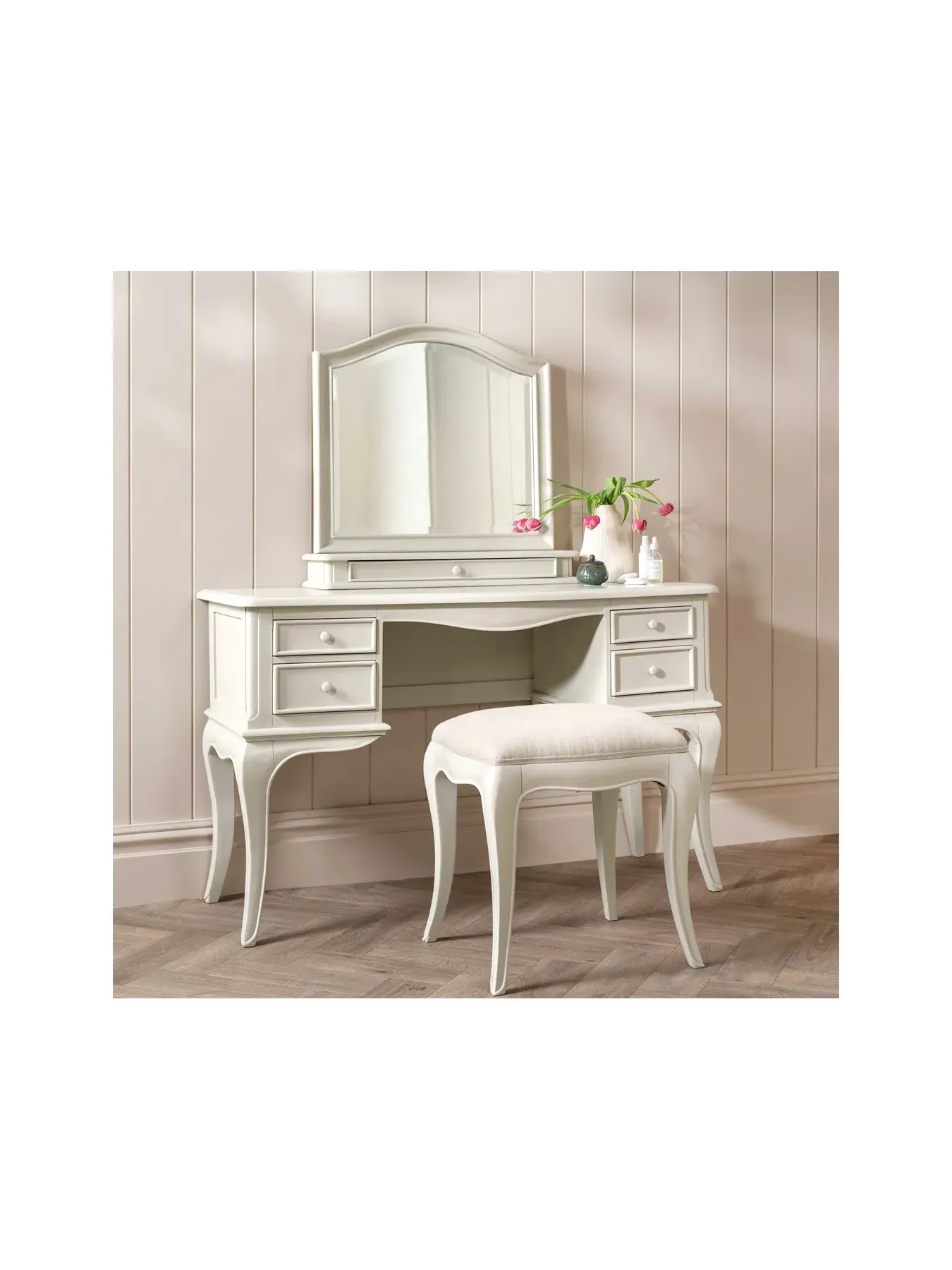 Wooden Dressing Table - Off White, Wood