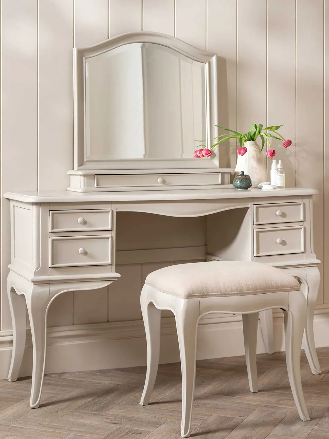 Wooden Dressing Table - Off White, Wood