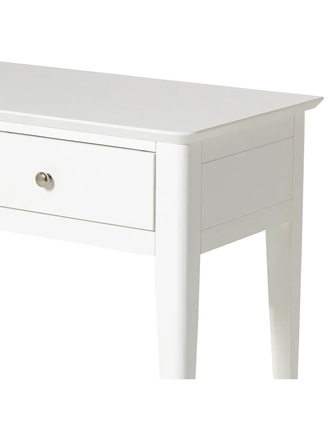 Wooden Dressing Table - White, Acacia Wood