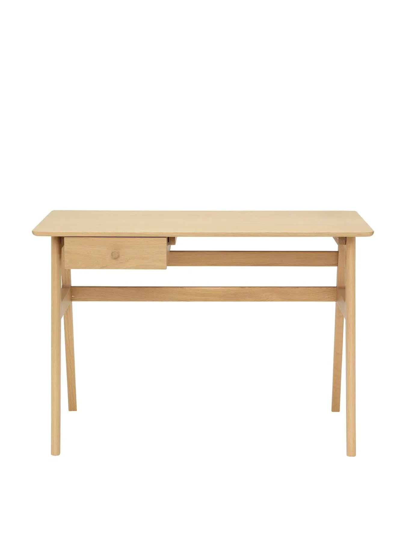 Writing Desk with Drawer - Neutral, Oak Wood