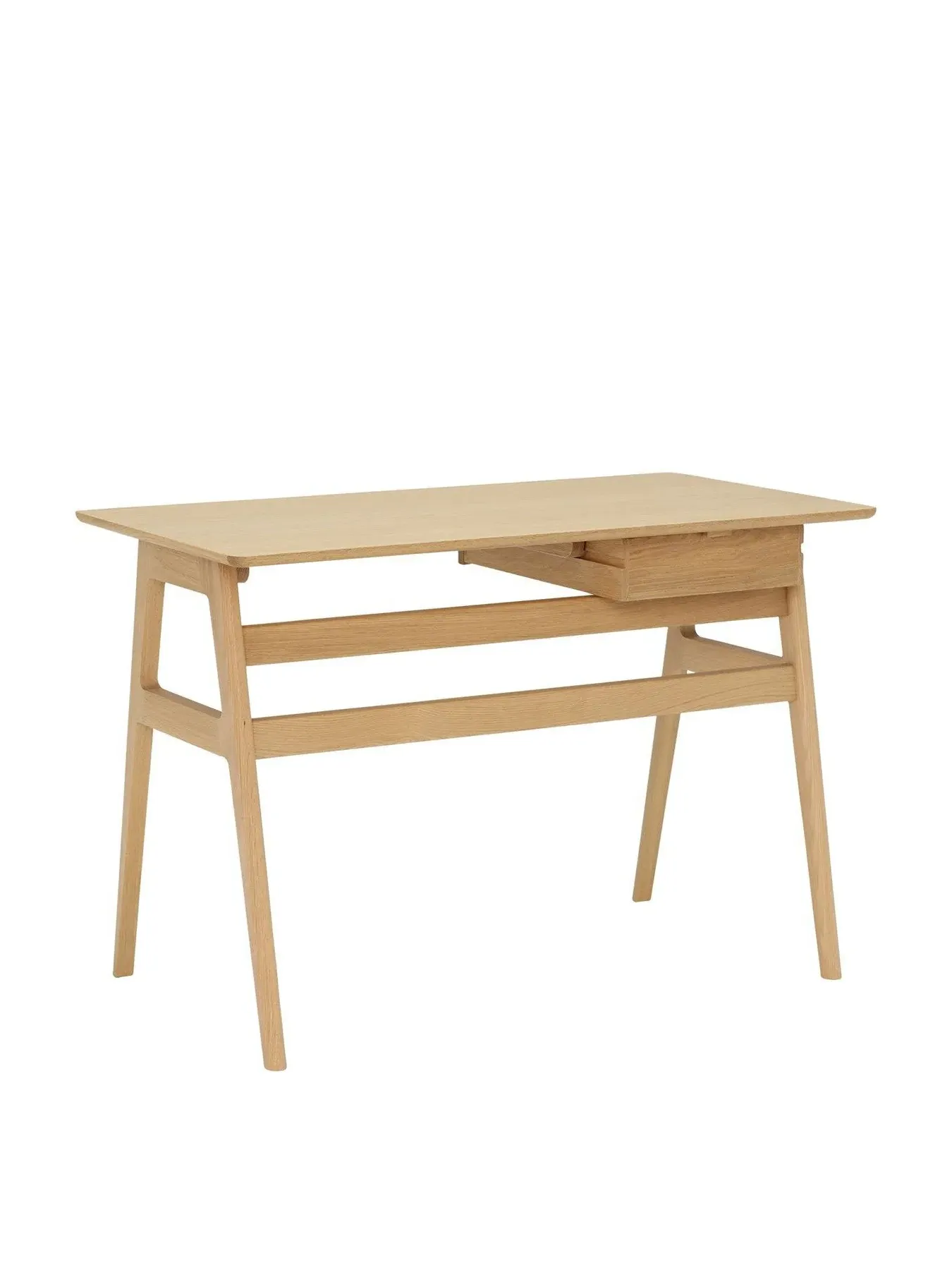 Writing Desk with Drawer - Neutral, Oak Wood