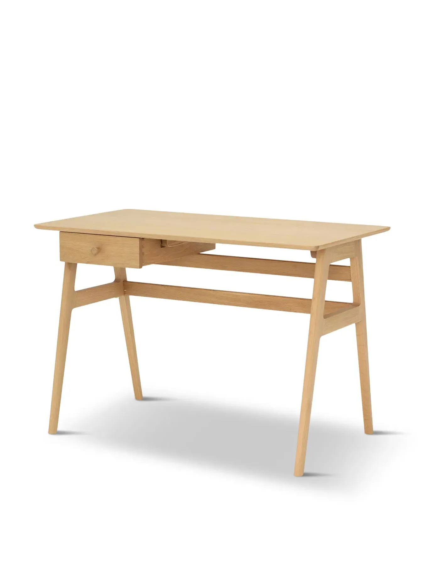 Writing Desk with Drawer - Neutral, Oak Wood image