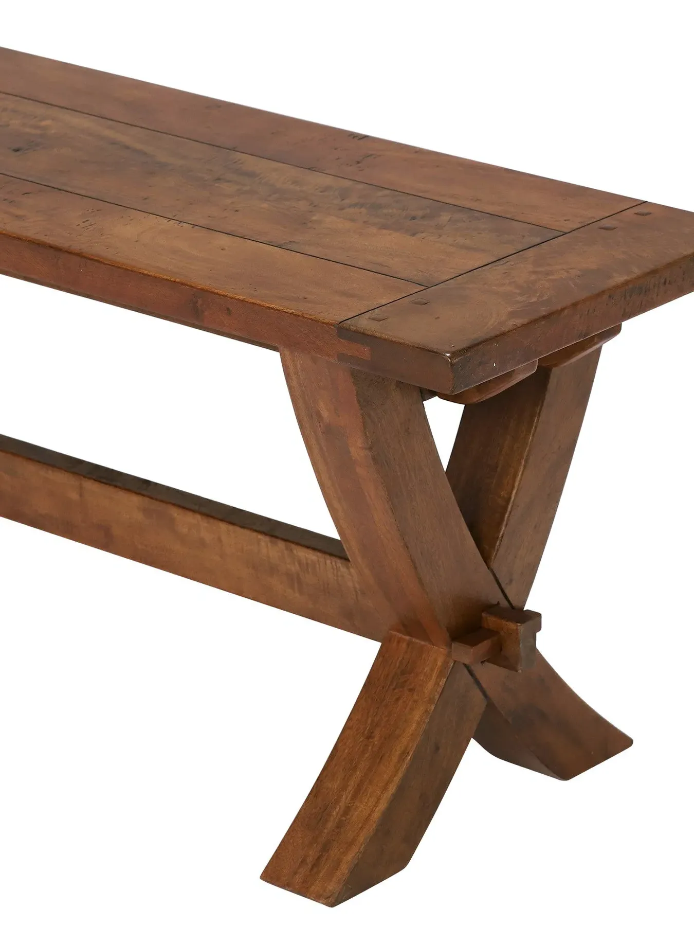 X-Leg Bench - Natural, Mango Wood