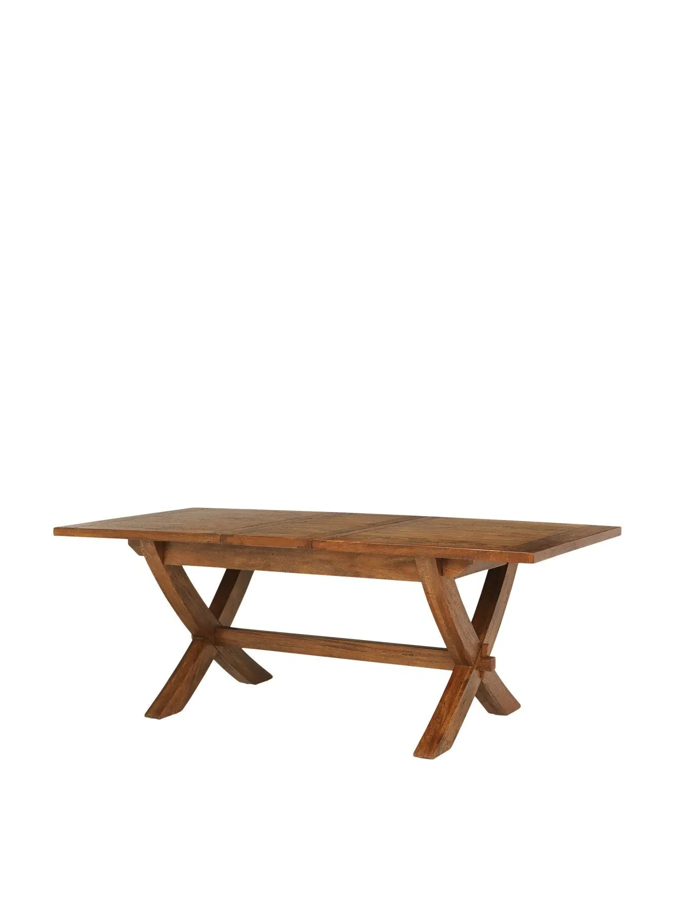 X-Leg Extending Dining Table - Mango Wood