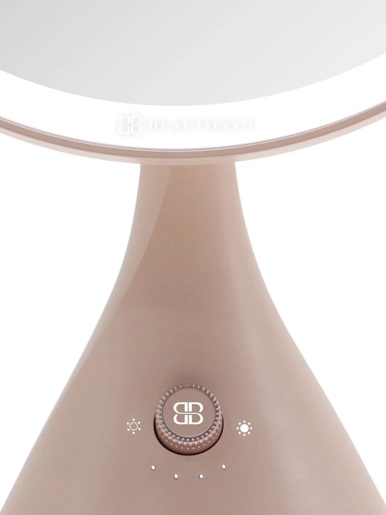 Glow Mirror with Lighting - Nude