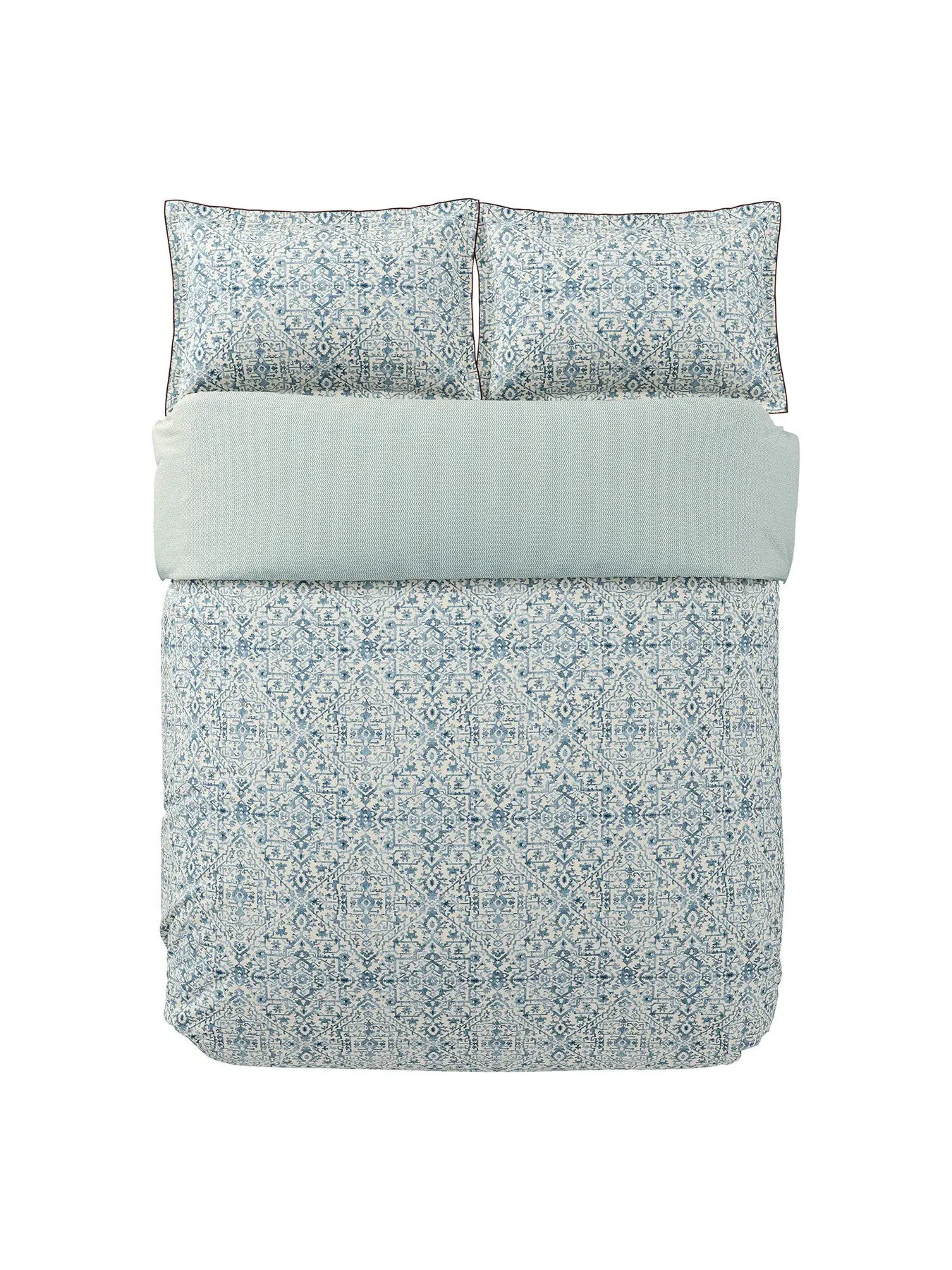 Double Duvet Cover Set - Blue