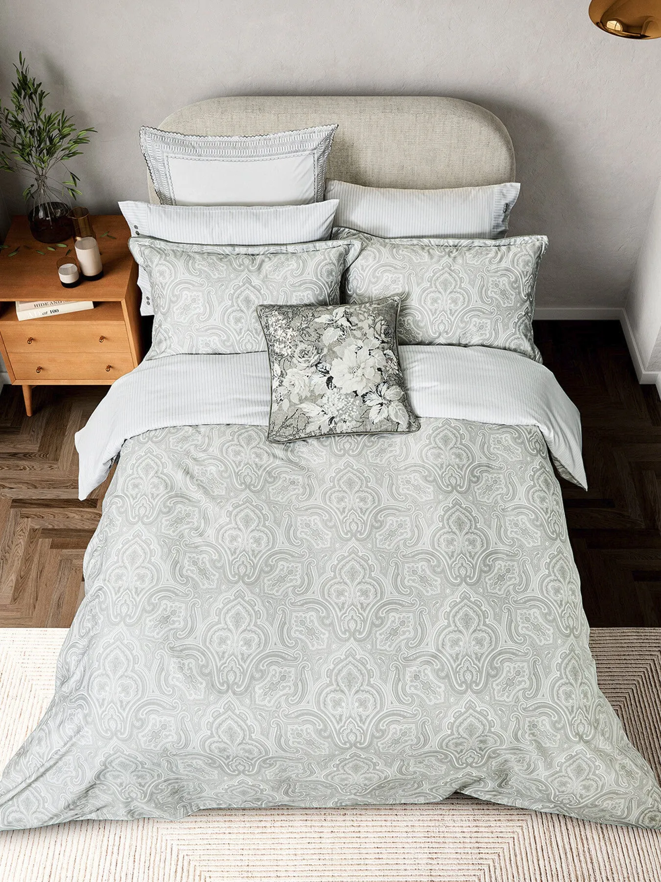 Double Duvet Cover Set - White, Cotton