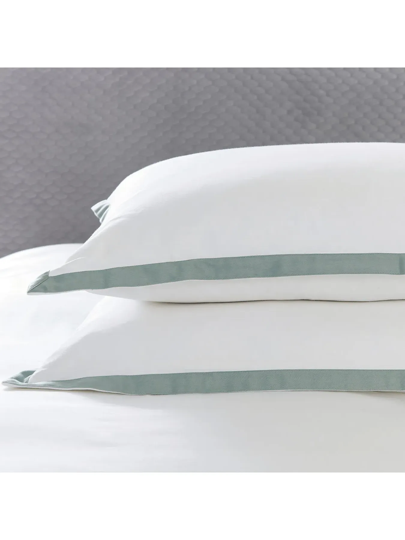 Double Duvet Cover Set - Celadon, Cotton Sateen
